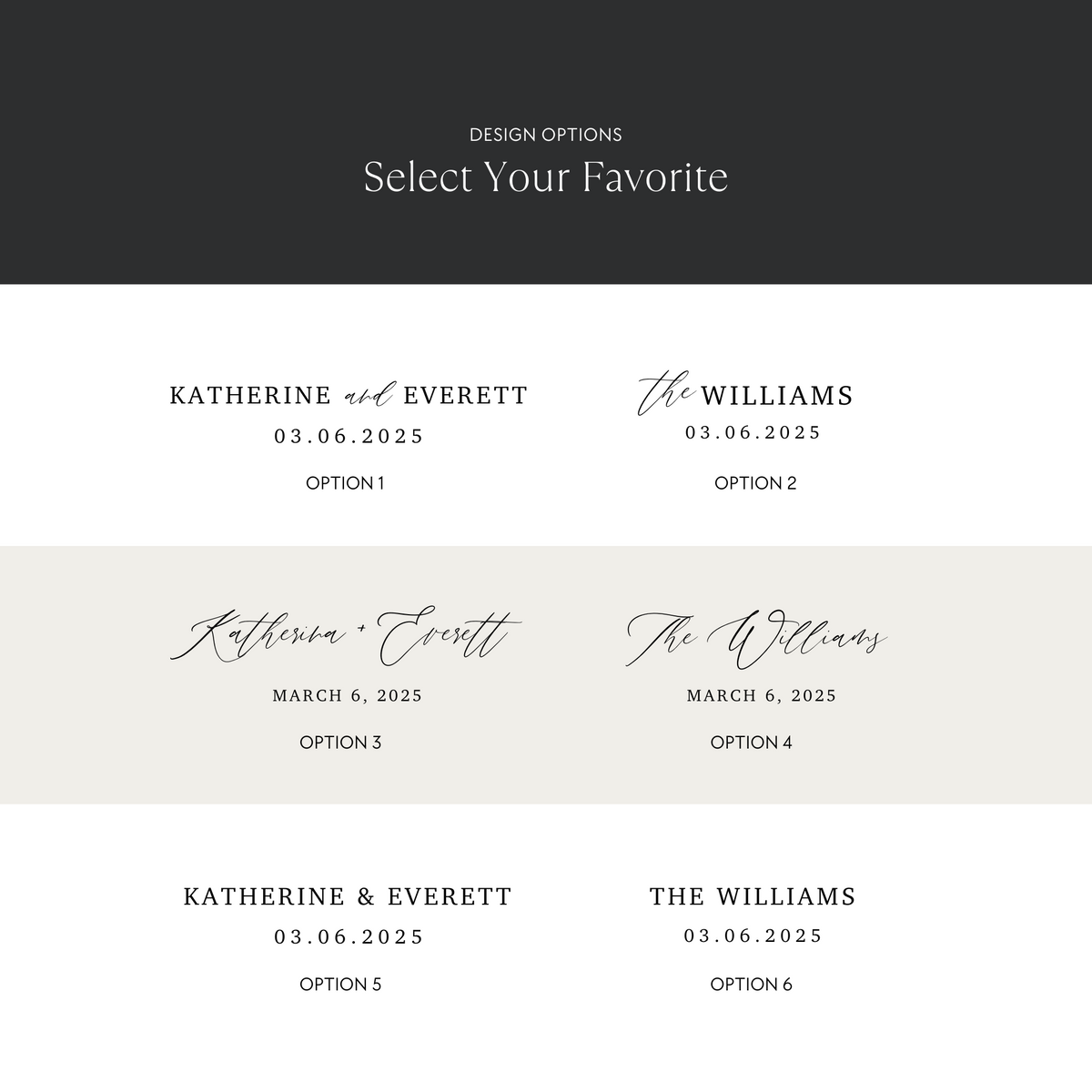 Wedding Photo Plaque Design Options