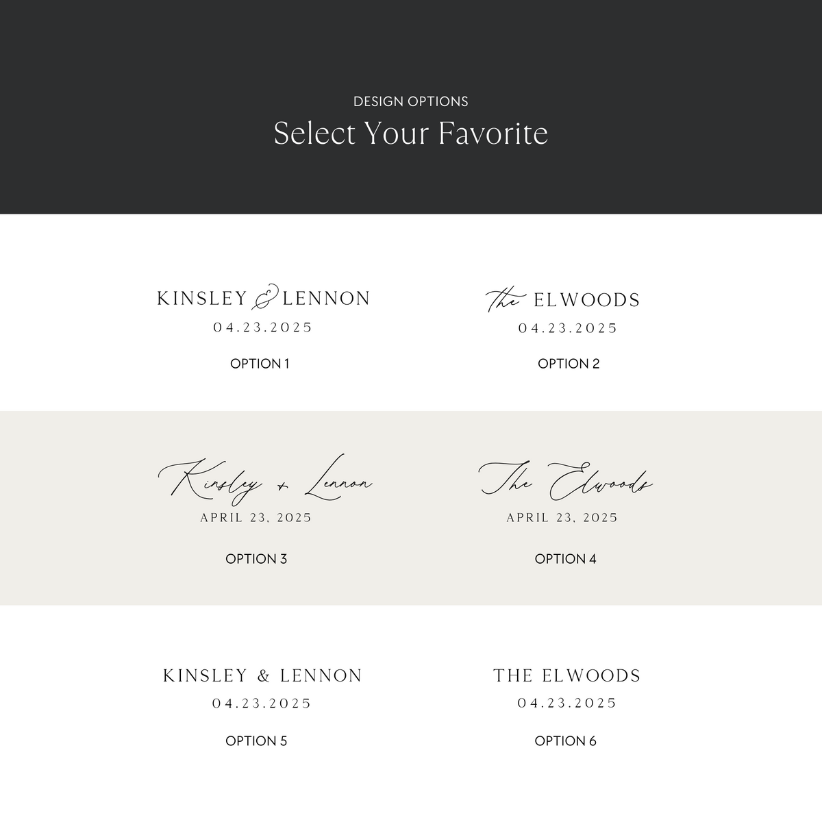 Wedding Photo Plaque Design Options
