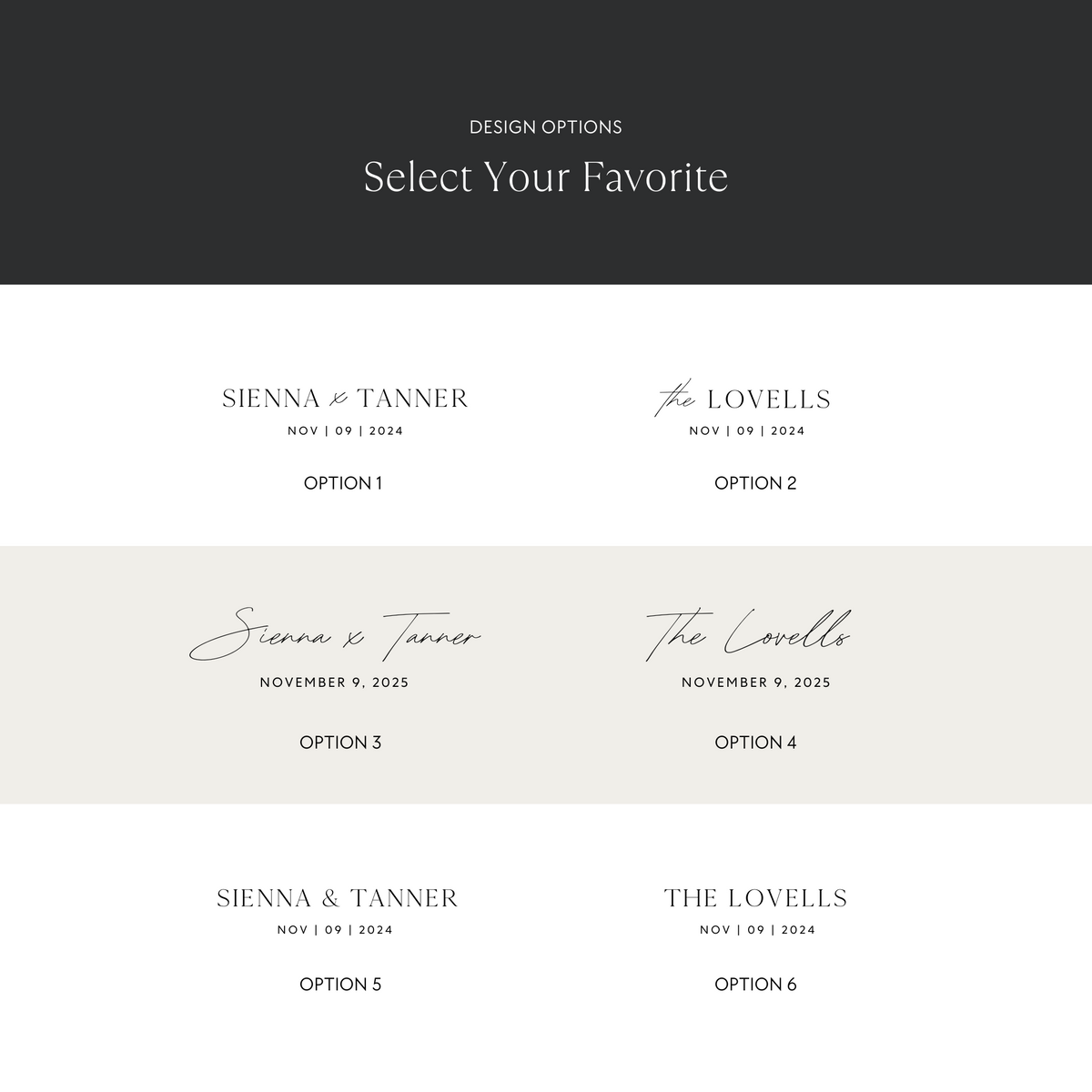 Wedding Photo Plaque Design Options