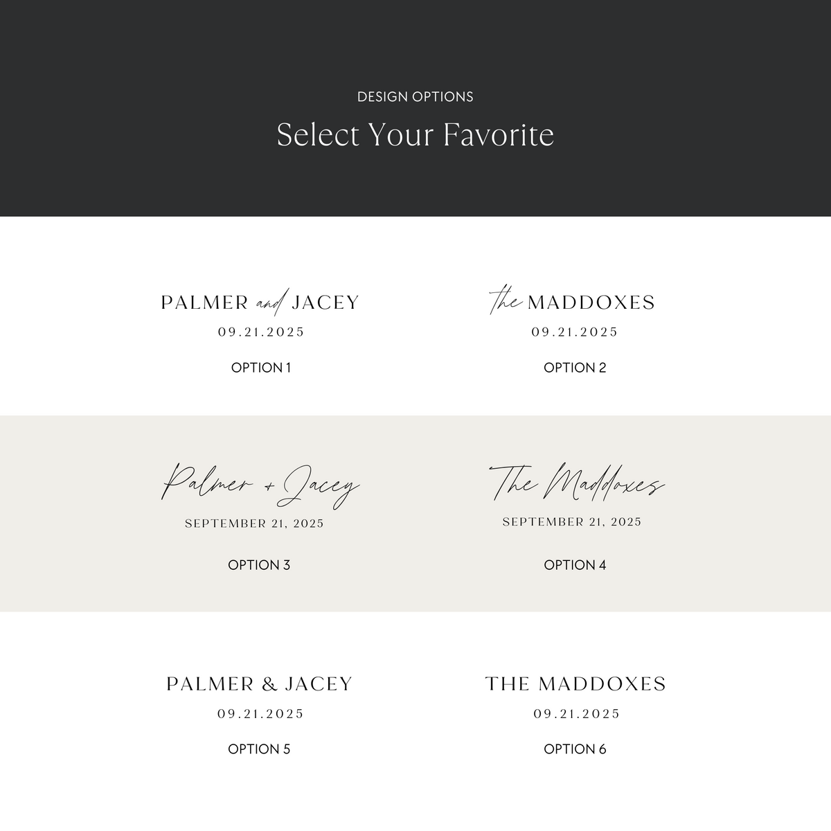 Wedding Photo Plaque Design Options