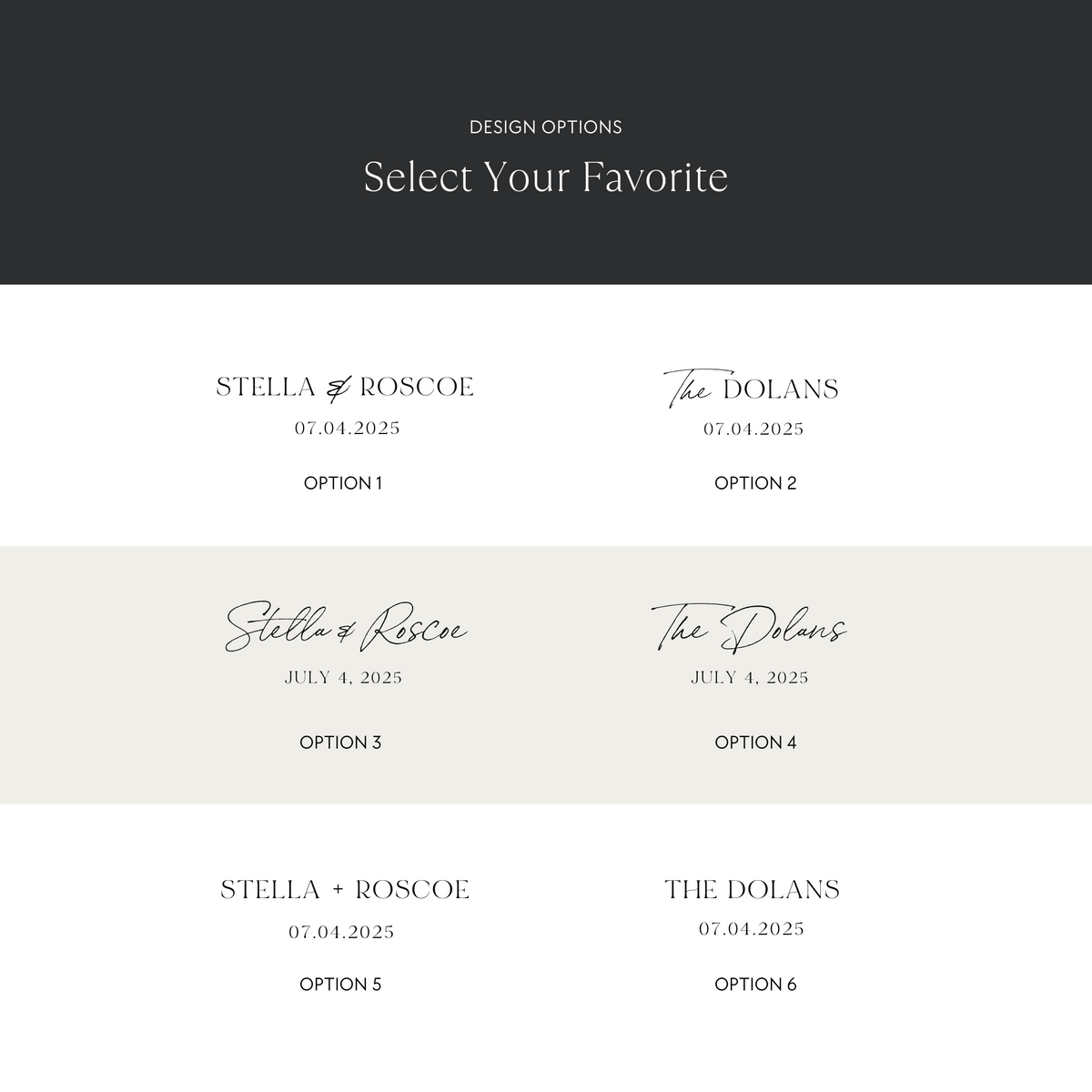 Wedding Photo Plaque Design Options