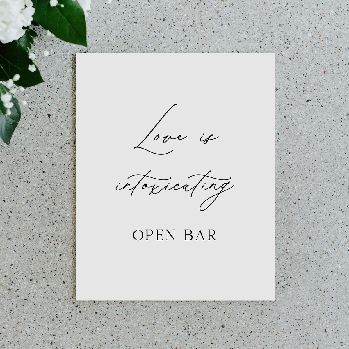 Open Bar Sign