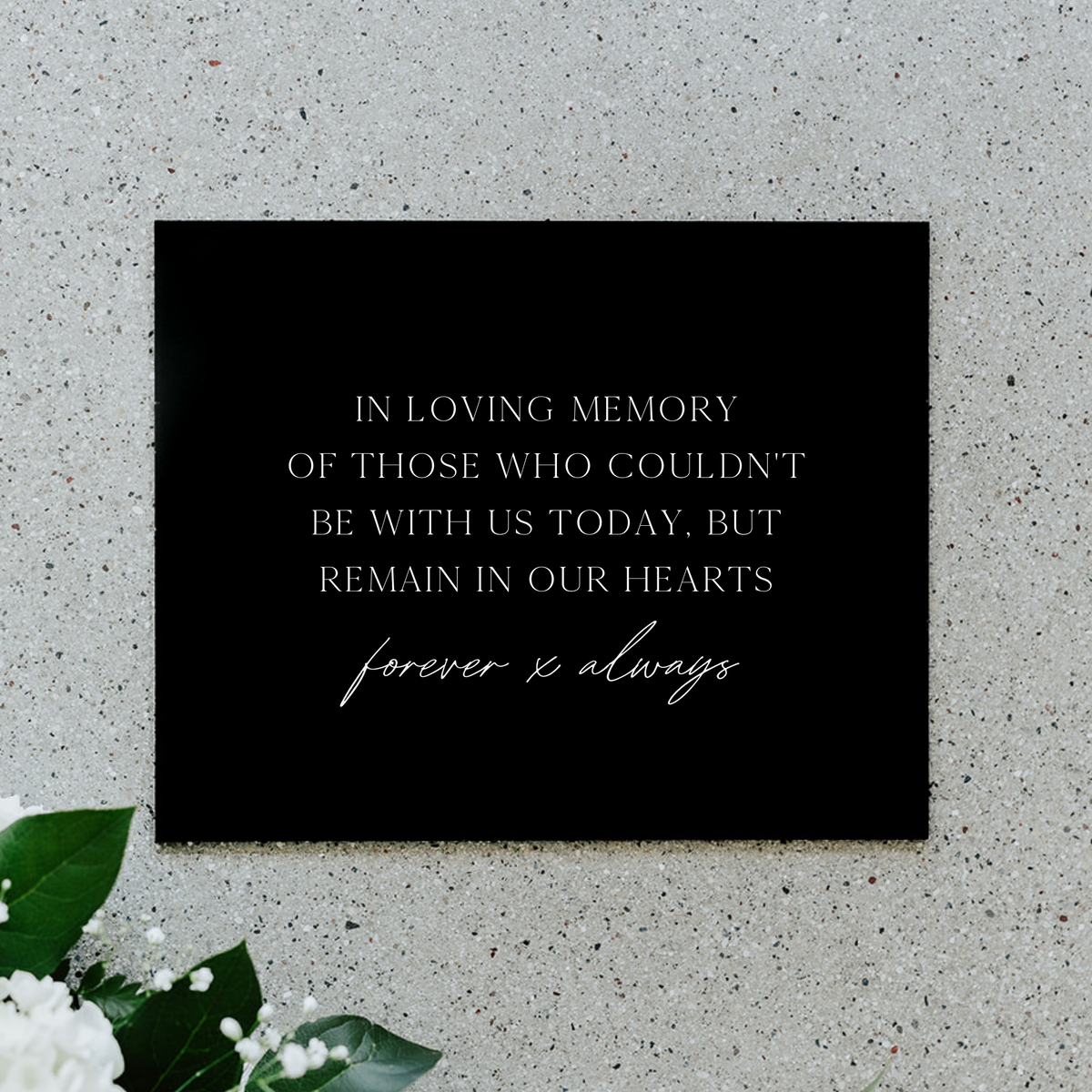 Memorial Wedding Sign