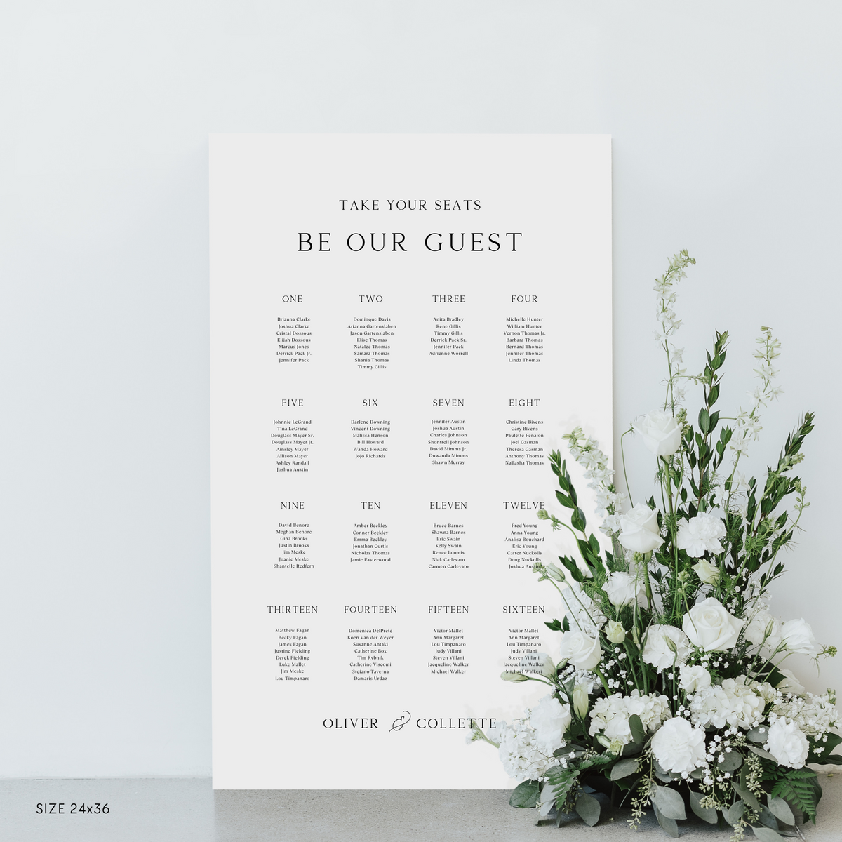 Large Seating Chart