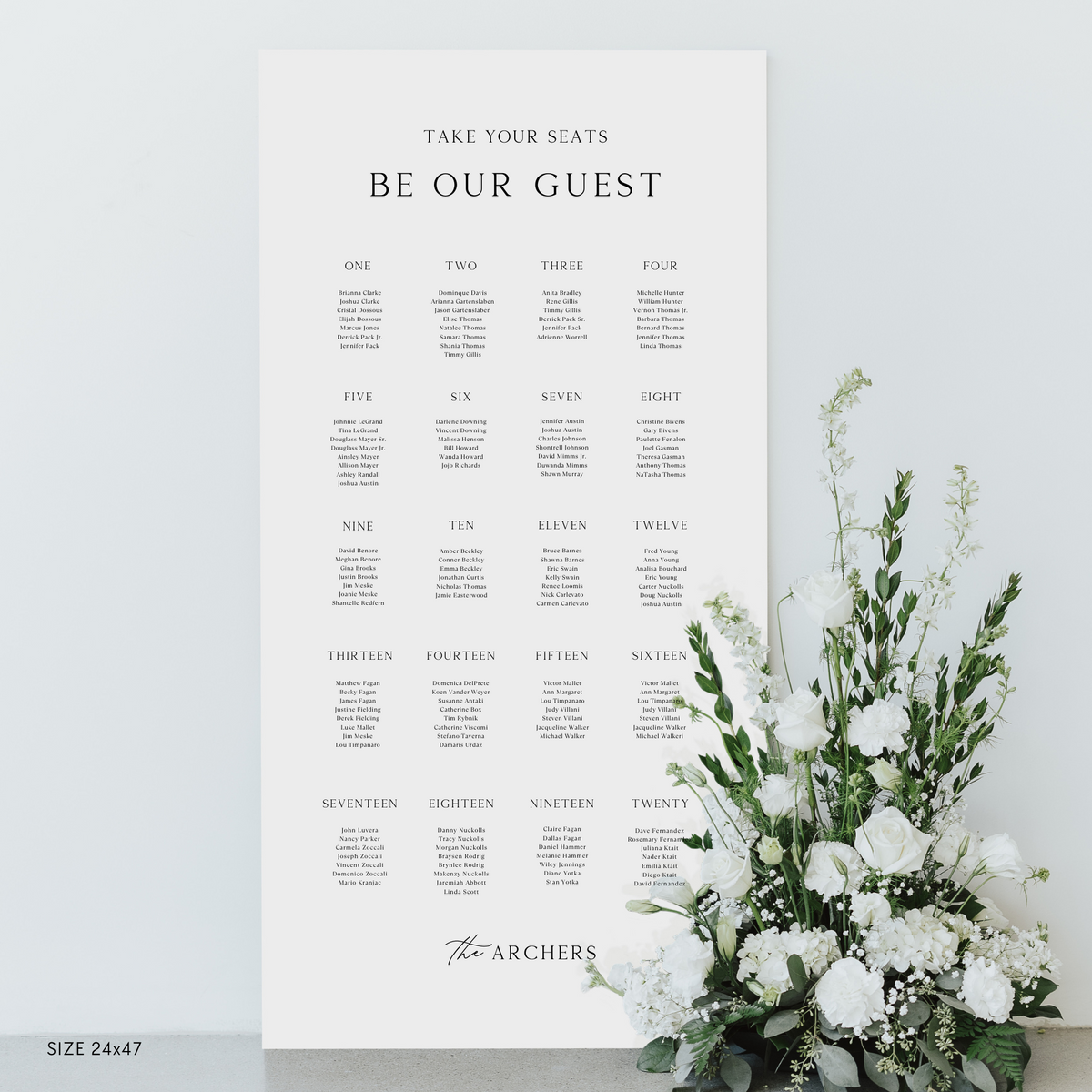 Large Seating Chart
