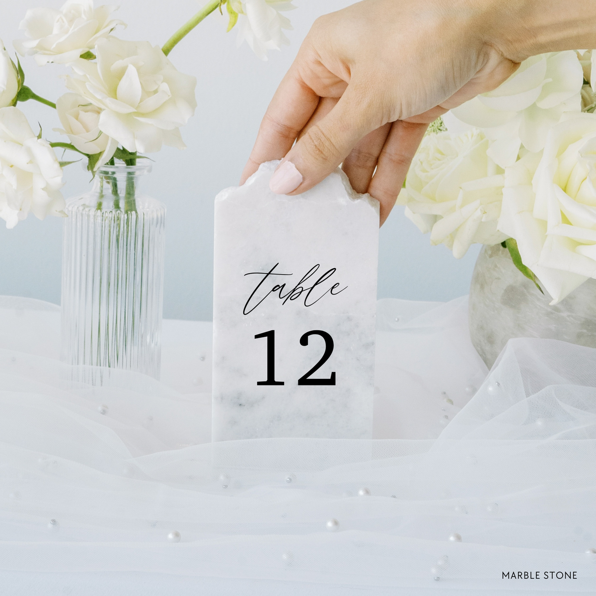 Wedding Marble Stone Table Numbers