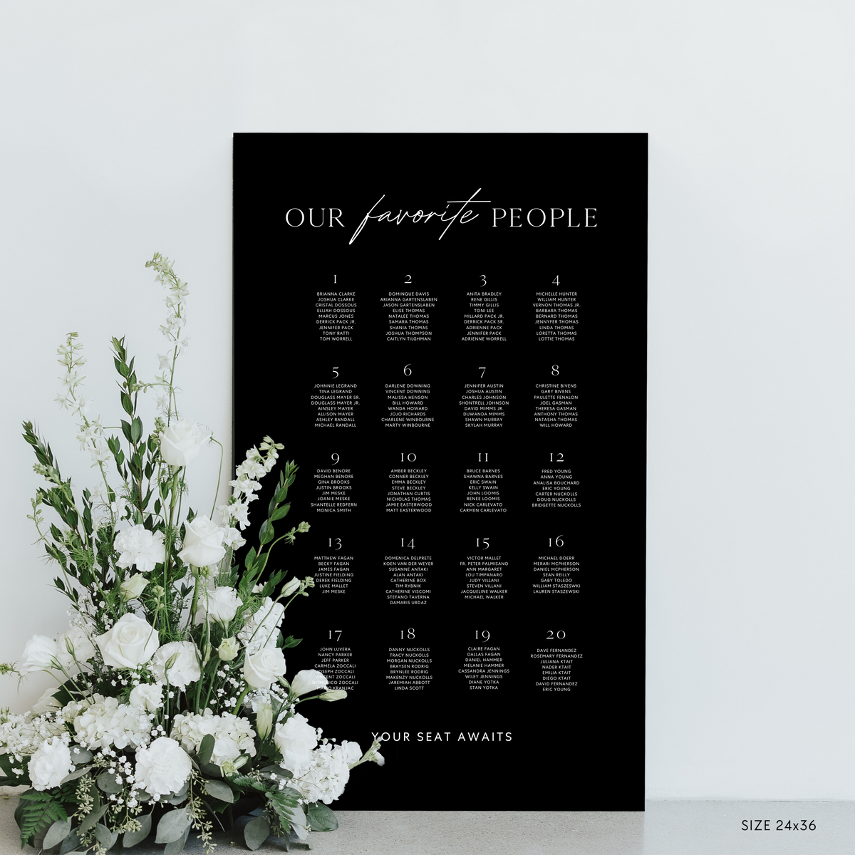Refined Seating Chart
