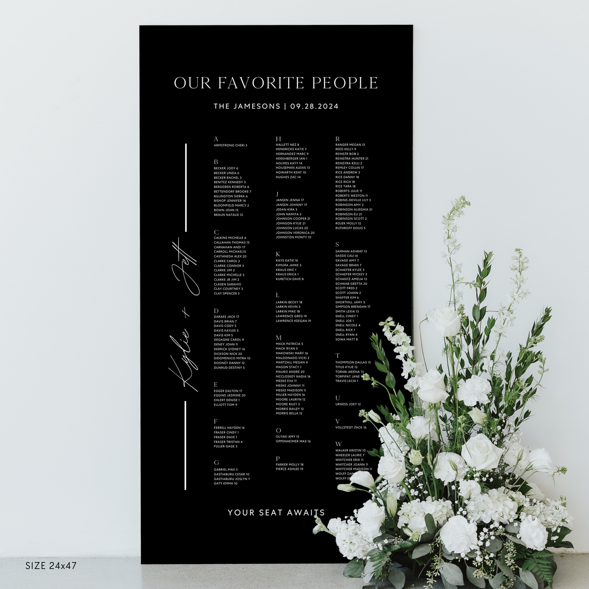 Refined Seating Chart