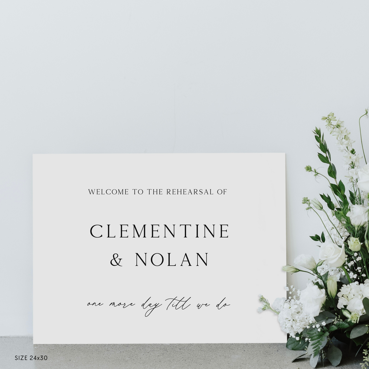 Rehearsal Dinner Sign