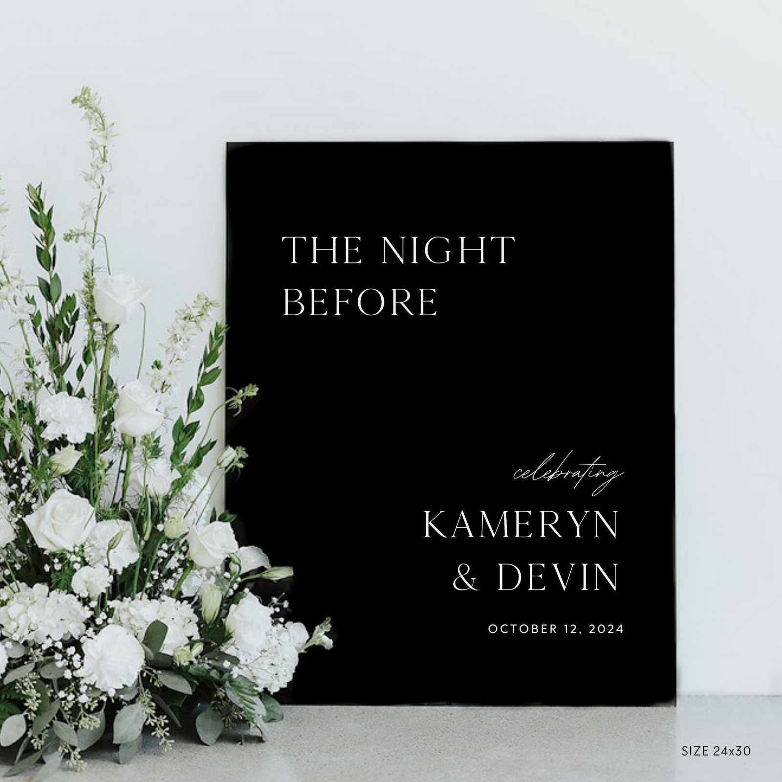 Rehearsal Dinner Sign