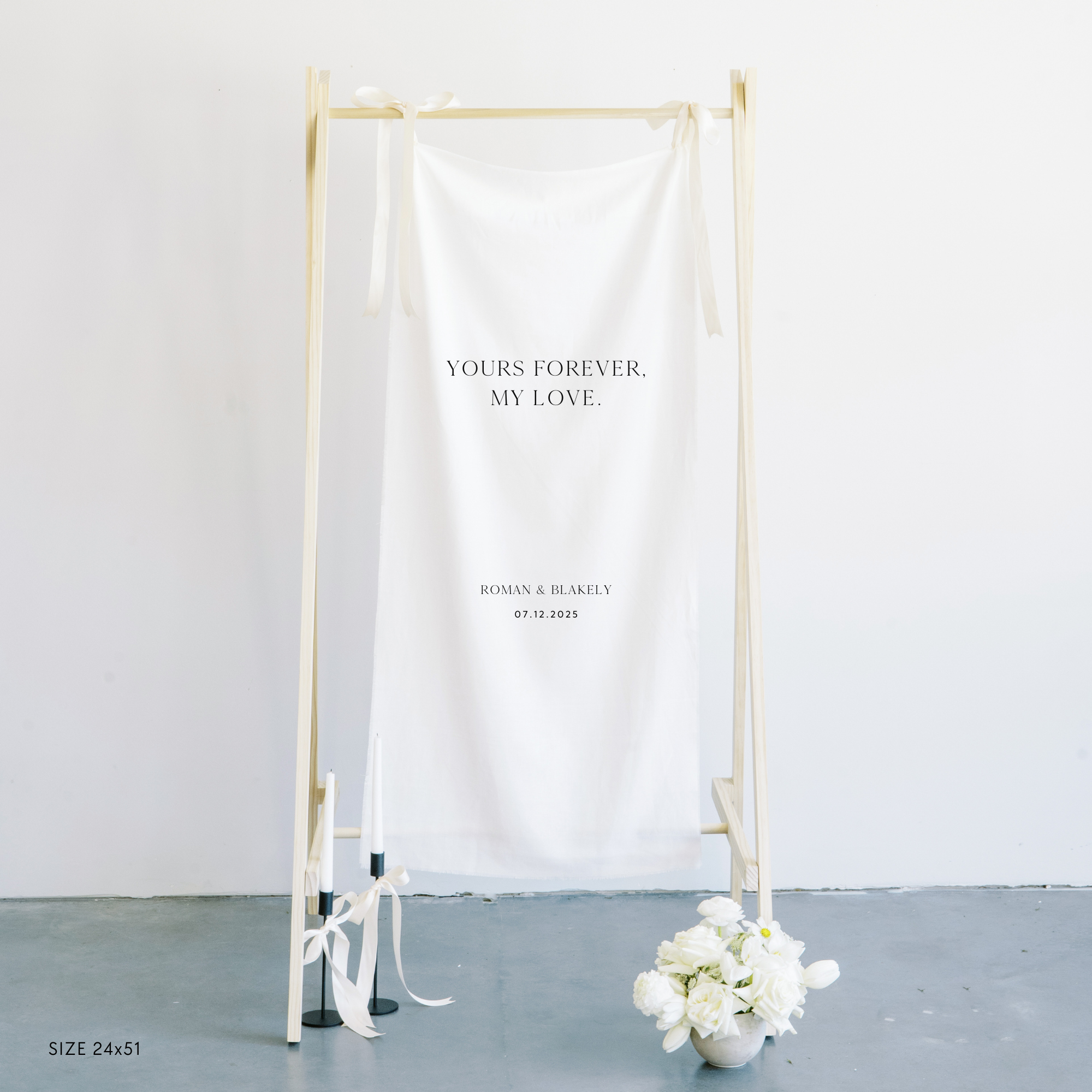 Add Your Quote Ceremony Linen Sign