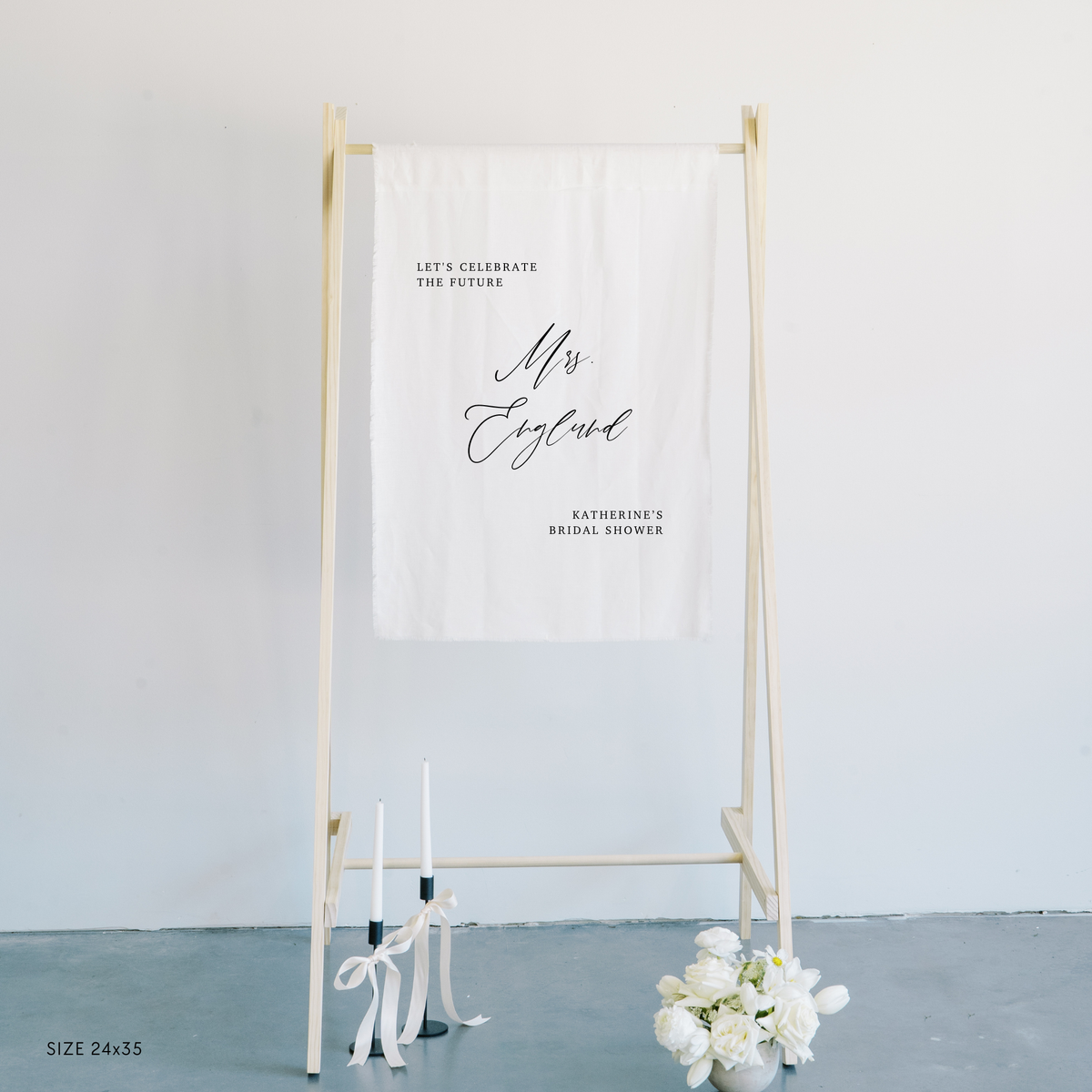 Bridal Shower Linen Sign