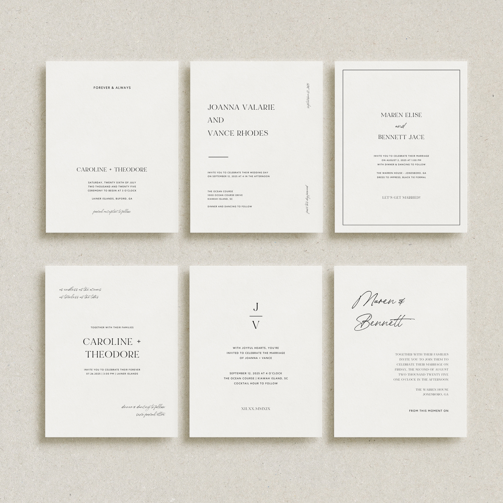 Wedding Invitation Templates
