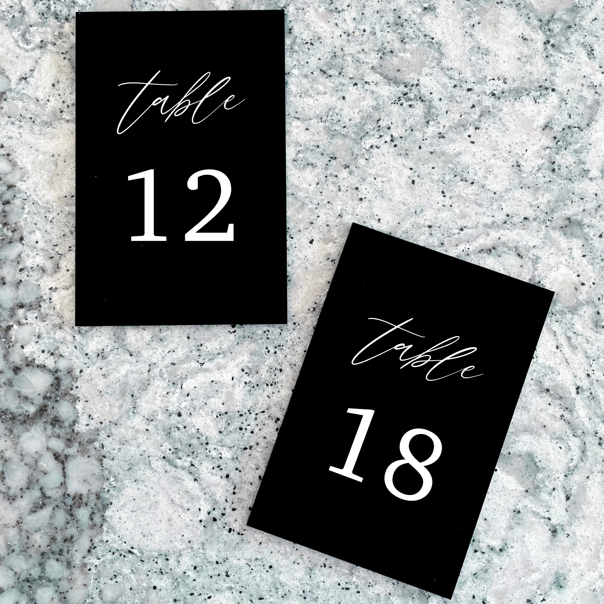 Vertical Table Numbers