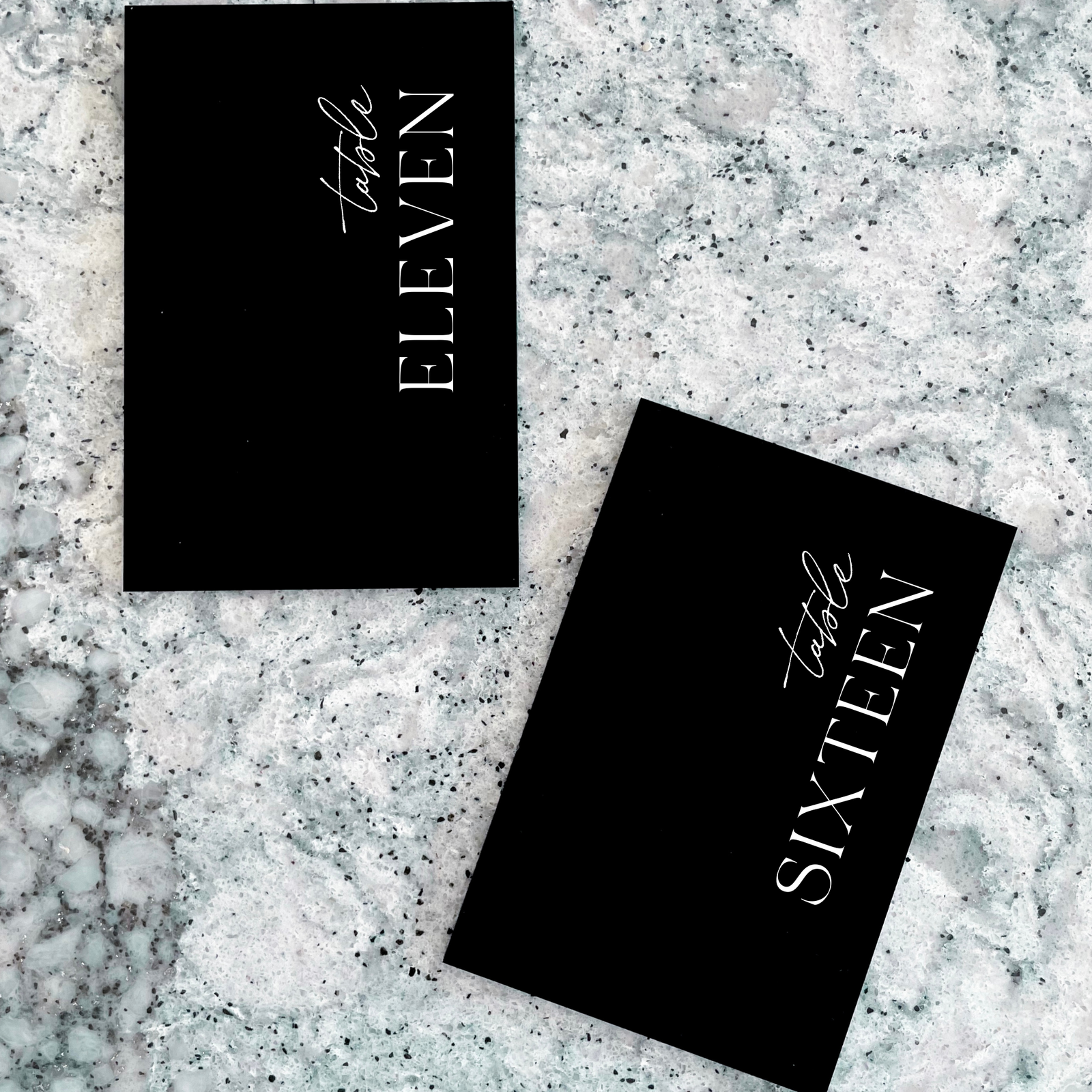 Vertical Table Numbers