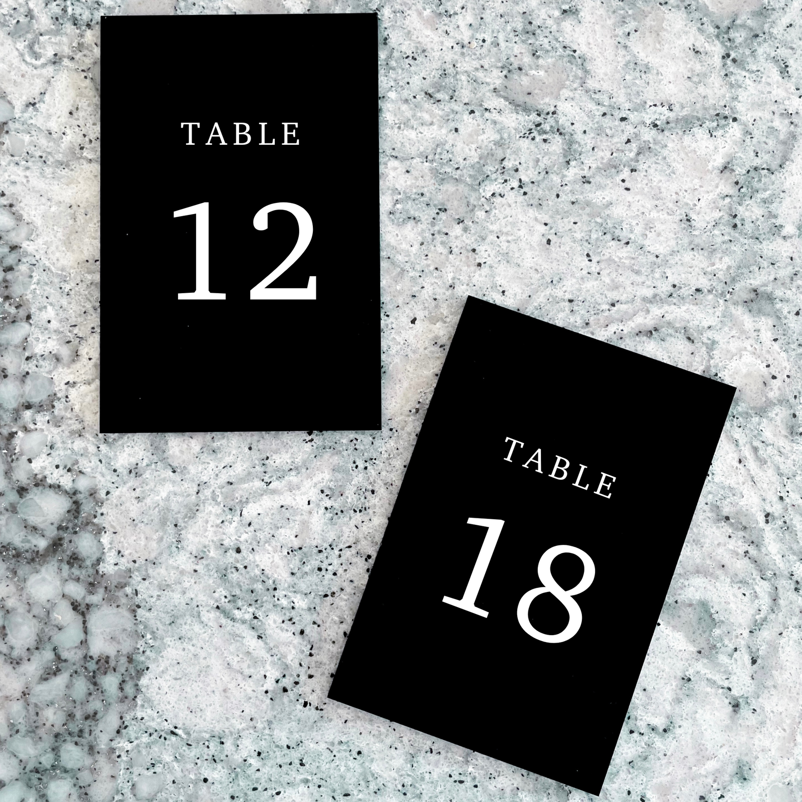 Vertical Table Numbers