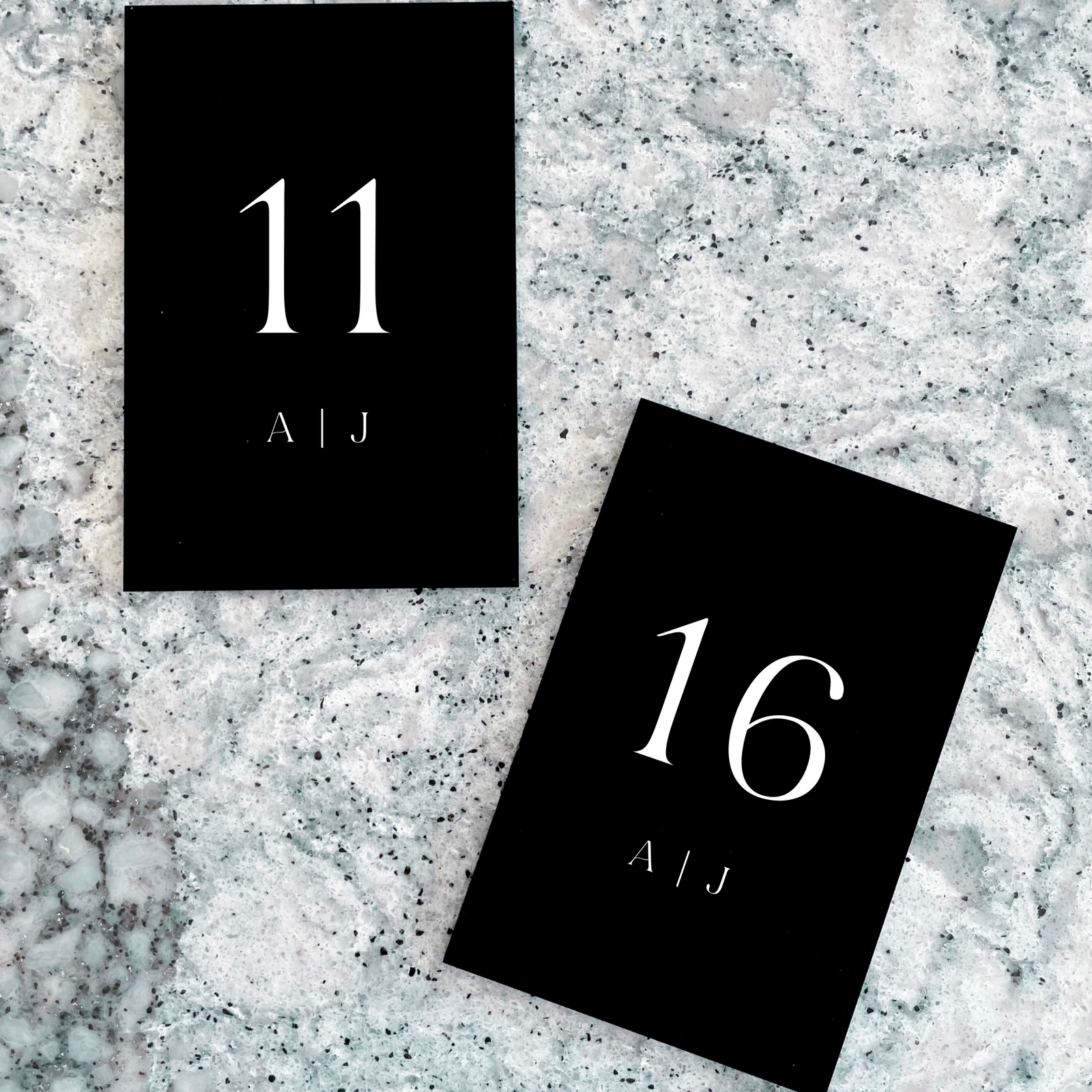 Vertical Table Numbers