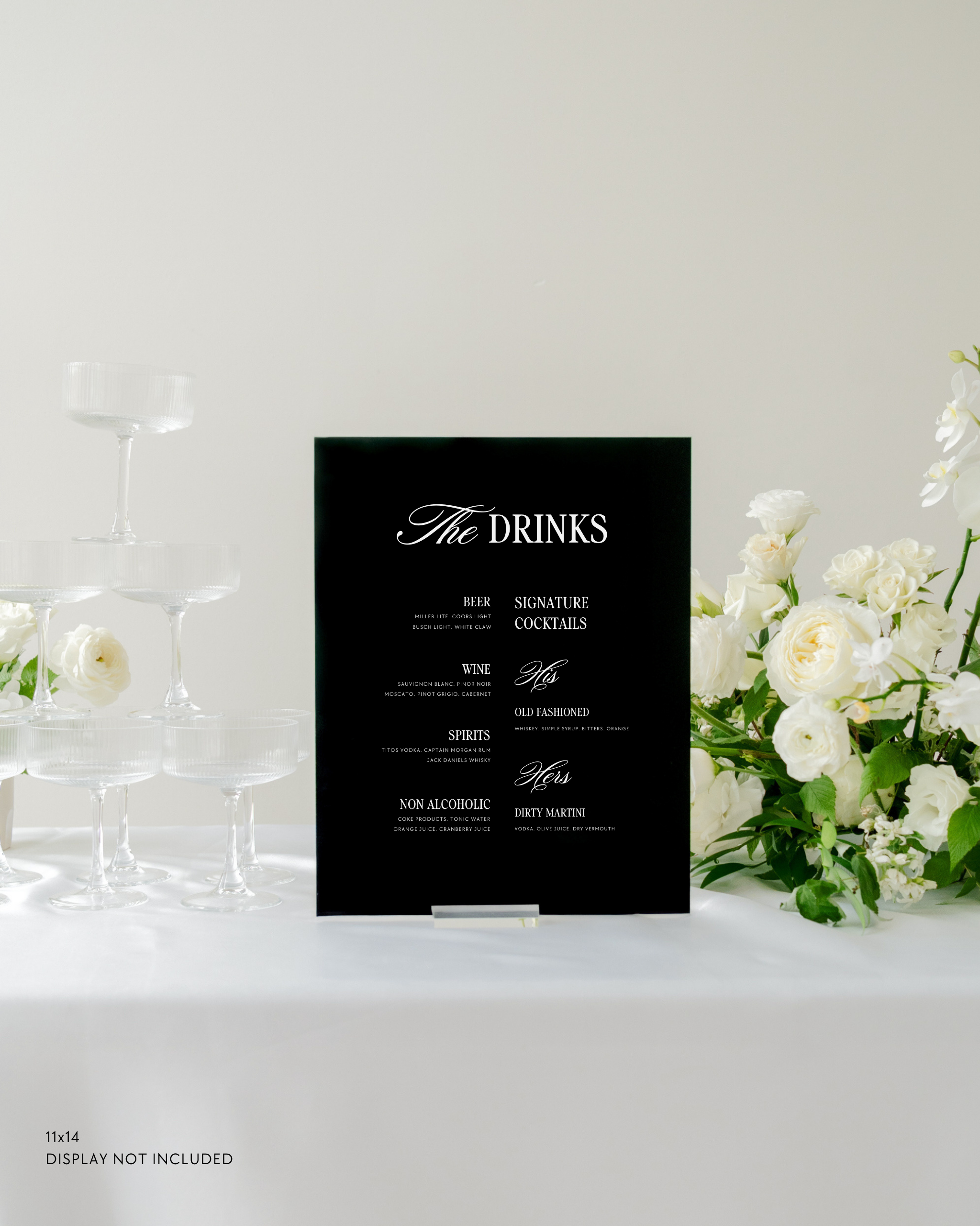 Haven | Bar Menu Sign II