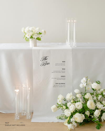 Linen Bar Menu Wedding Drink Sign In Haven