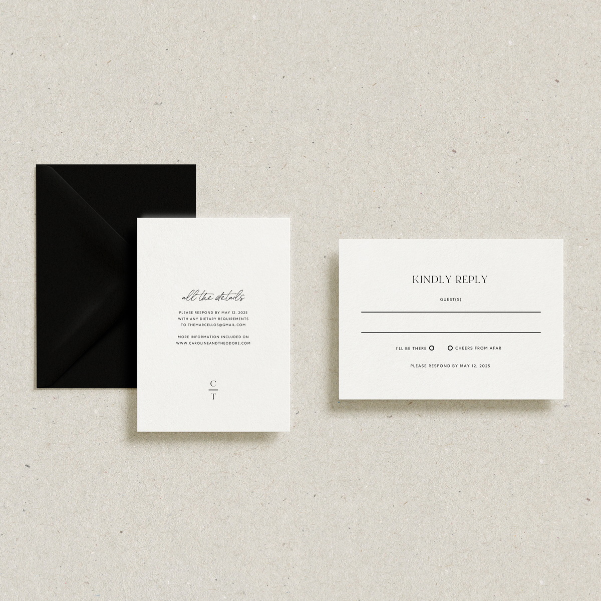 Capri | Wedding Detail Cards