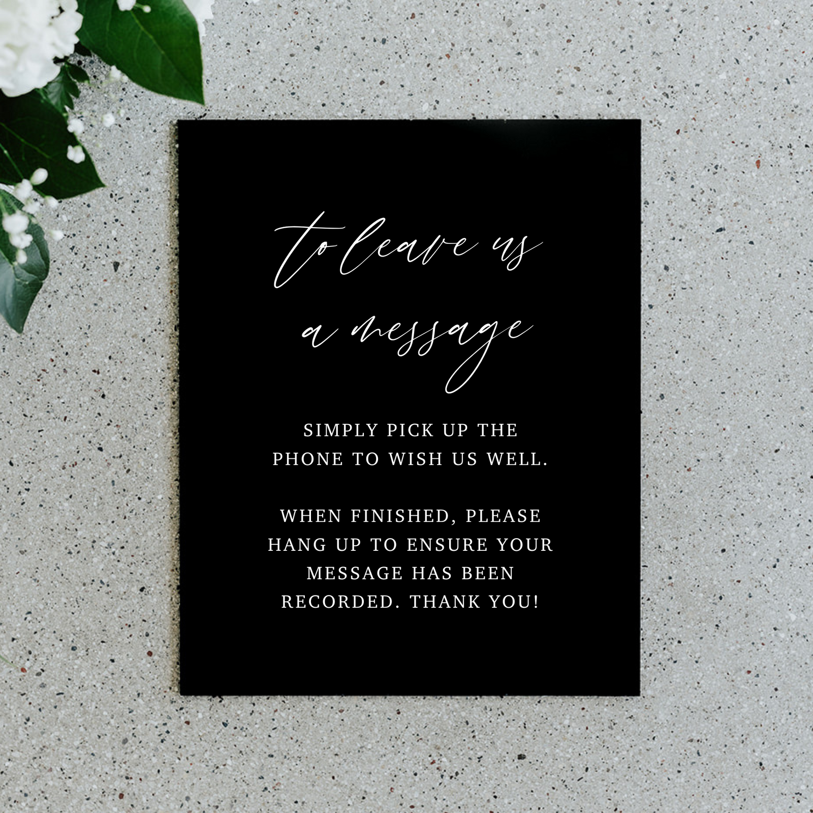 Guestbook Alternative Sign