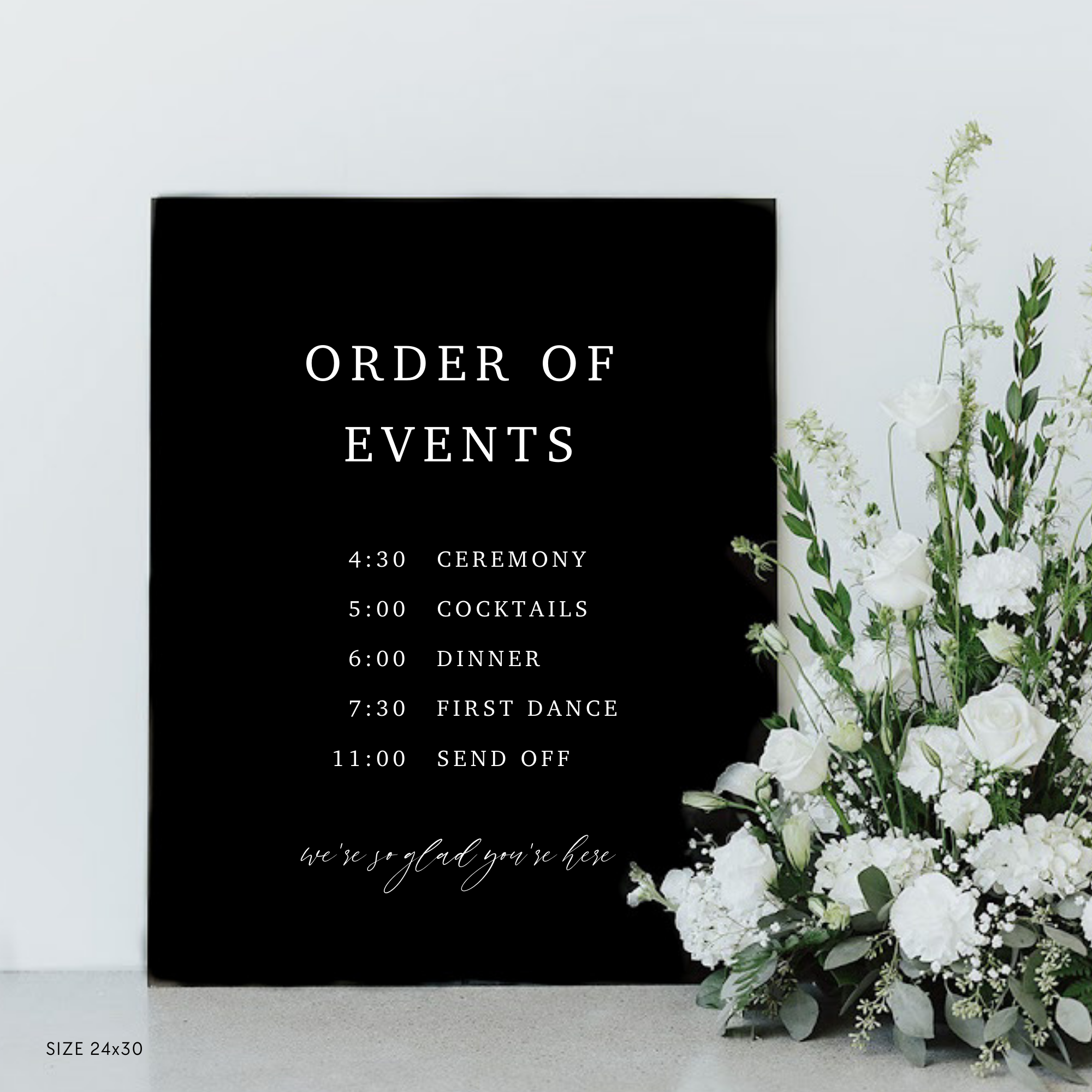 Timeline Wedding Sign