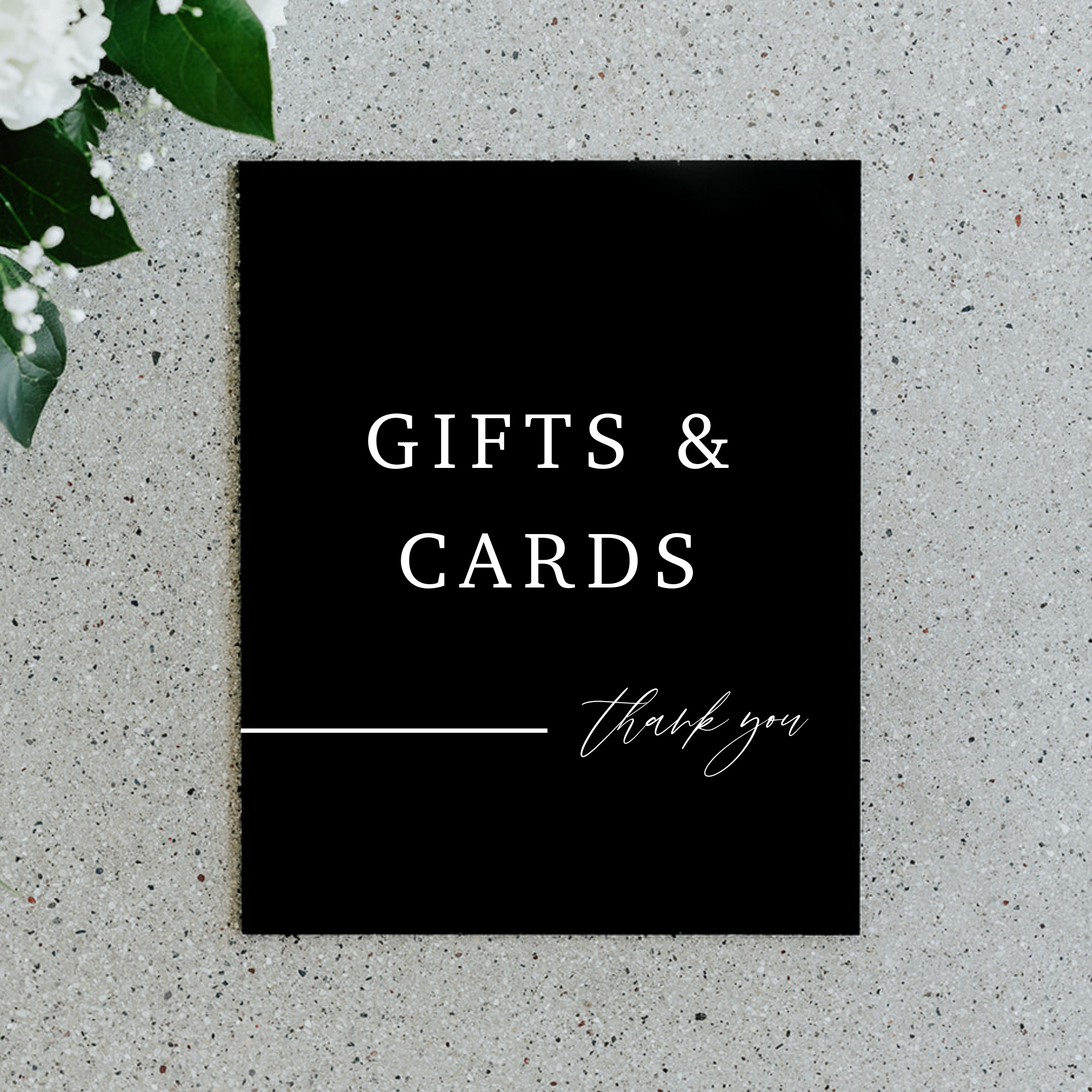 Claire | Gifts & Cards Sign III - Made & True for Cards And Gifts Sign Free Printable