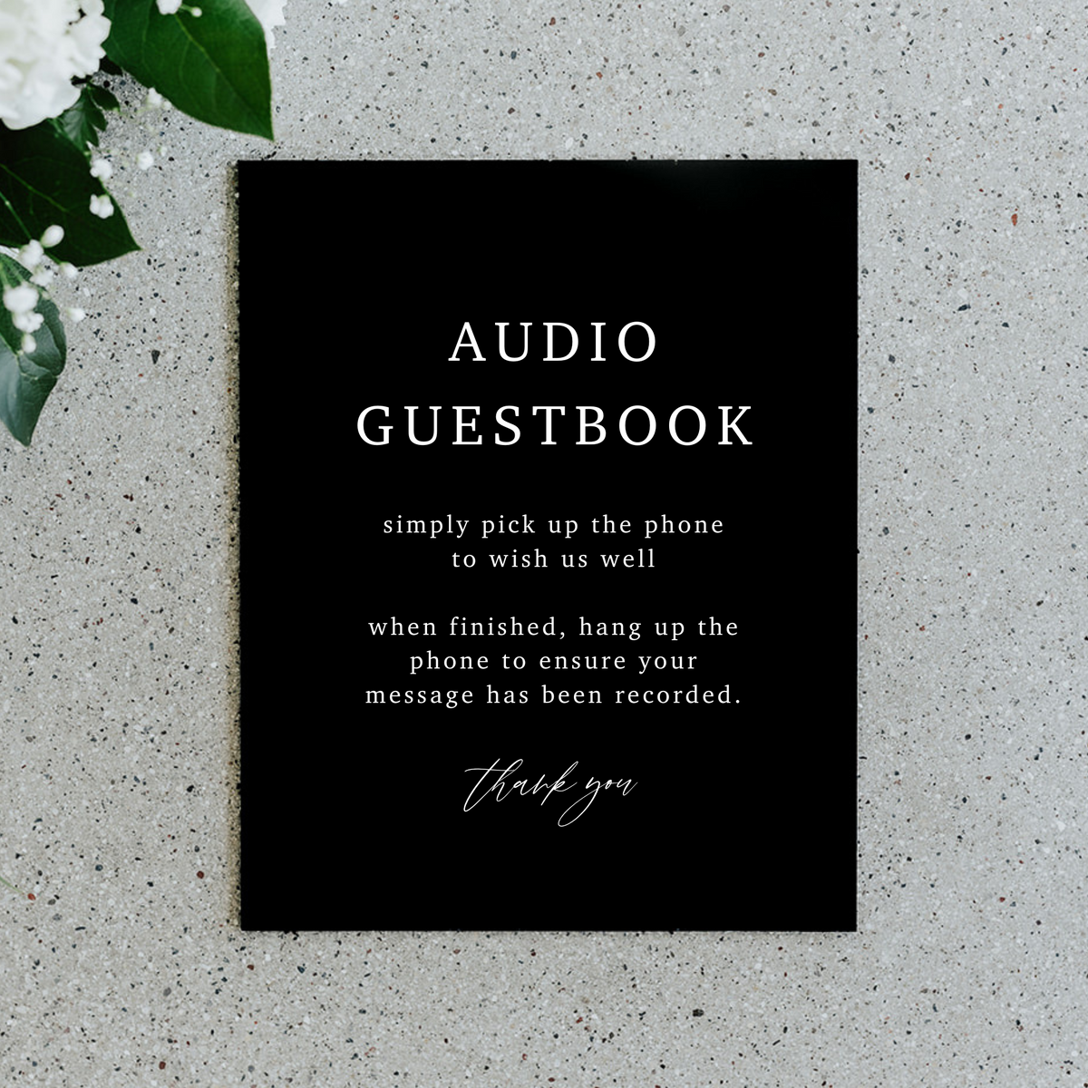 Claire | Audio Guestbook Sign II