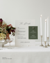 Acrylic Double Bar Wedding Drink Sign In Quinn