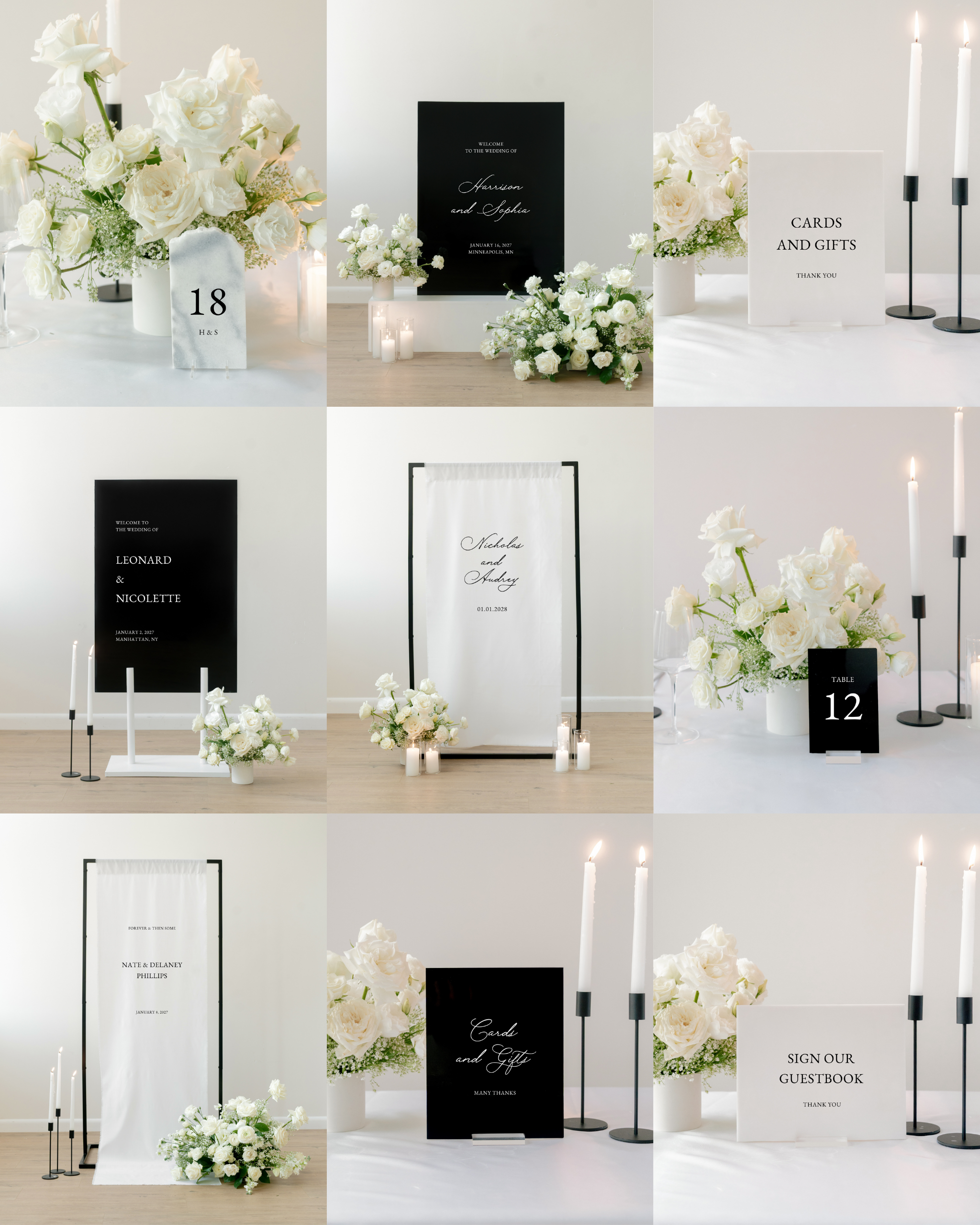 The Essentials Wedding Sign Bundle
