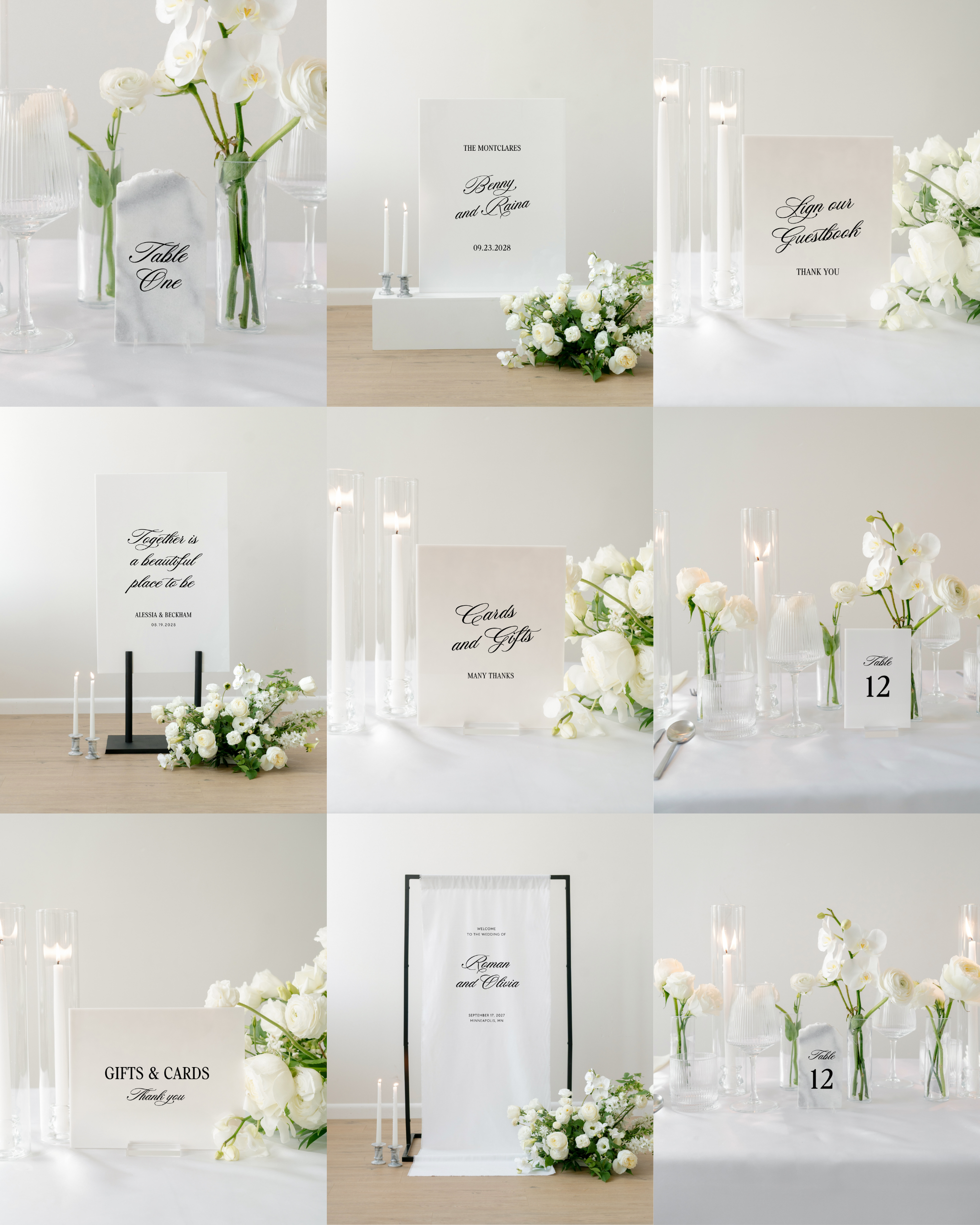 The Essentials Wedding Sign Bundle