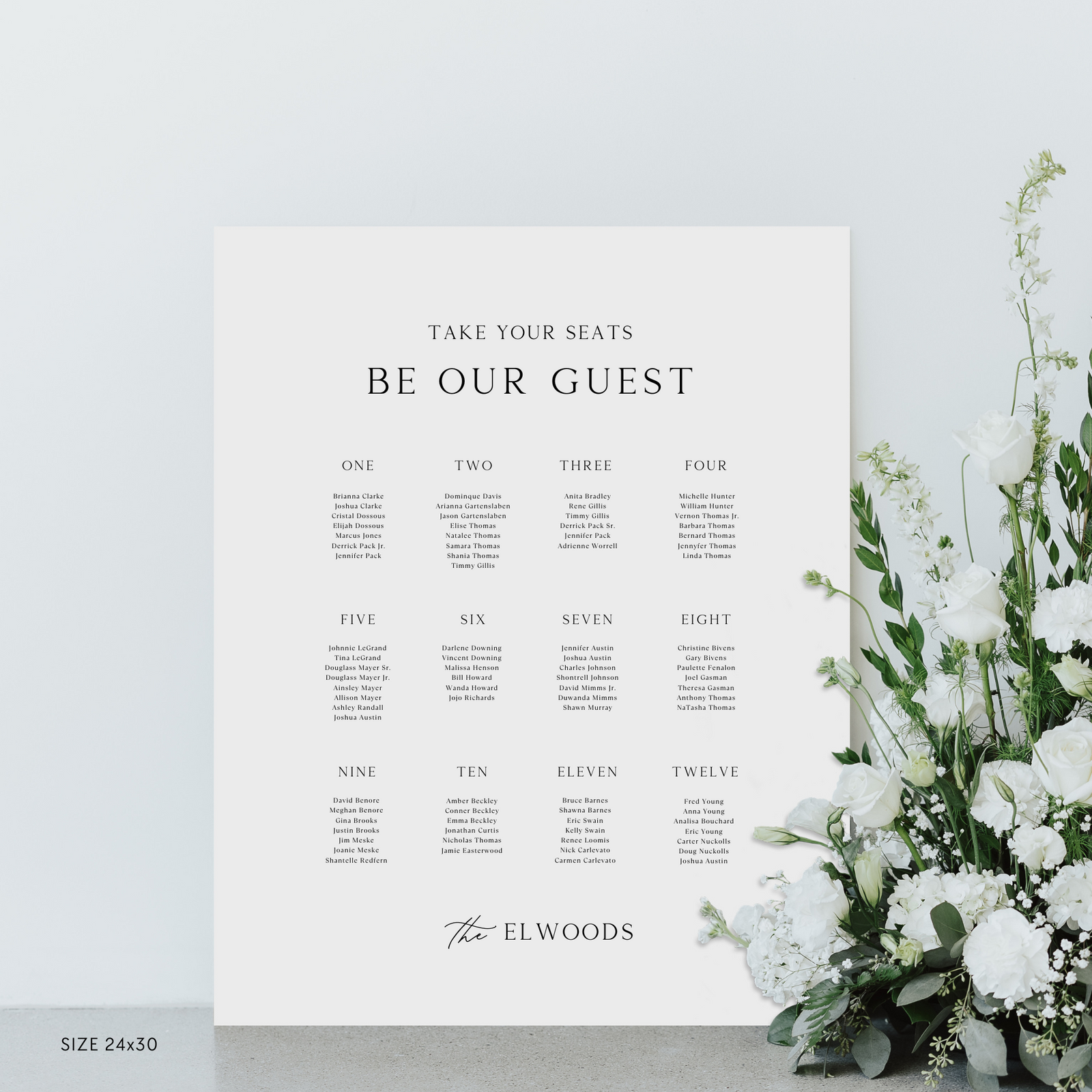 Classic Seating Chart