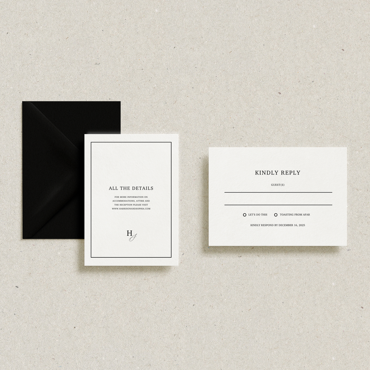 Details &amp; RSVP Card Templates