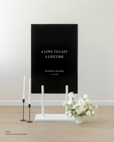 Acrylic Add Your Quote Wedding Sign In Claire