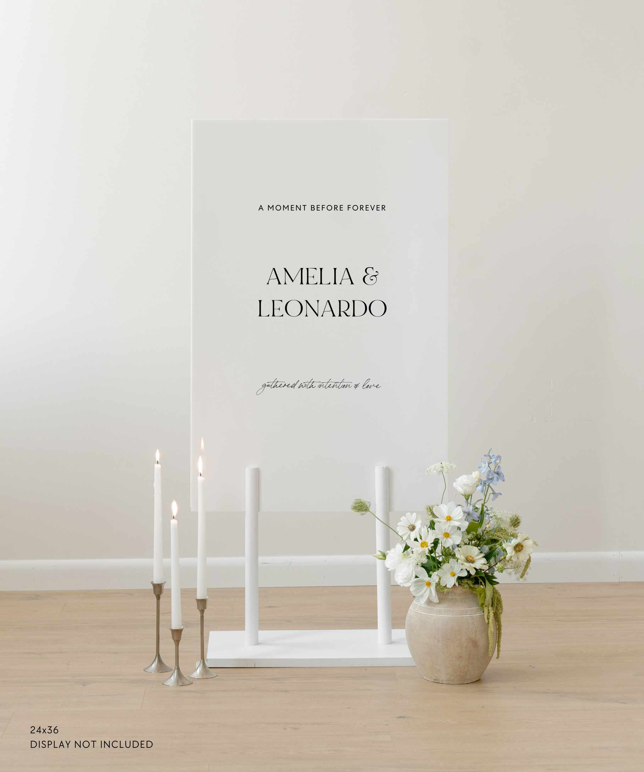 Acrylic Rehearsal Dinner Sign In Capri