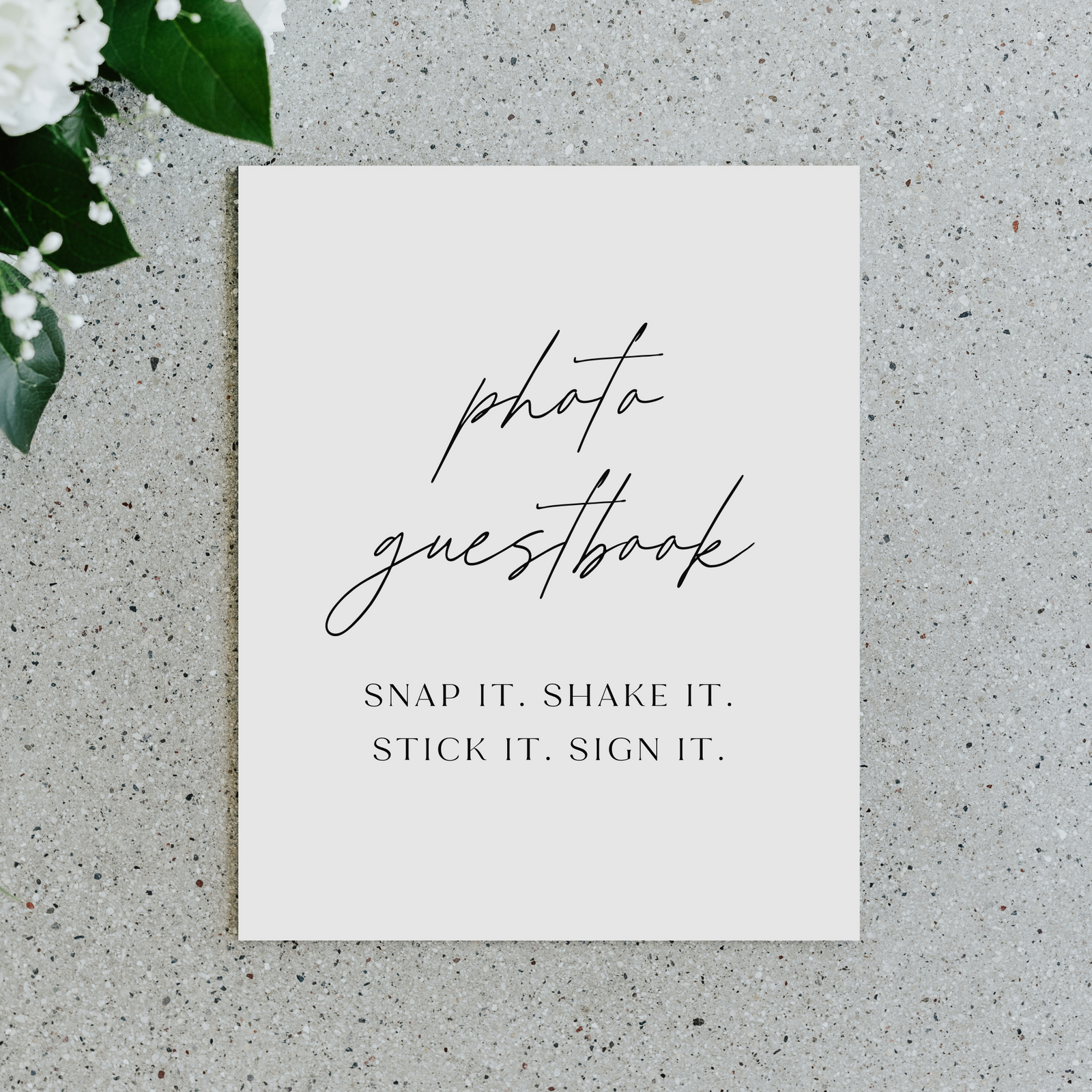 Alternative Guestbook Sign