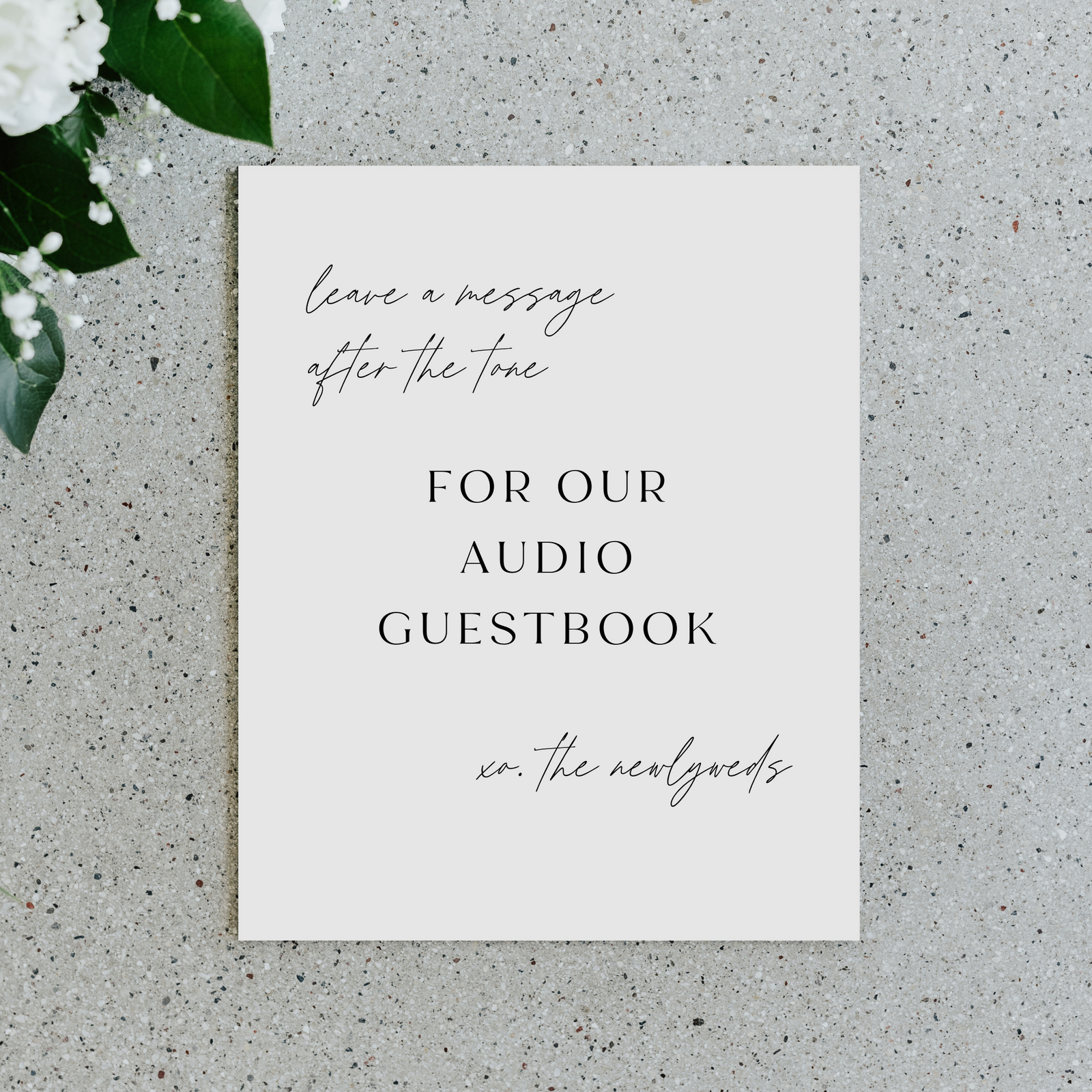 Alternative Guestbook Sign