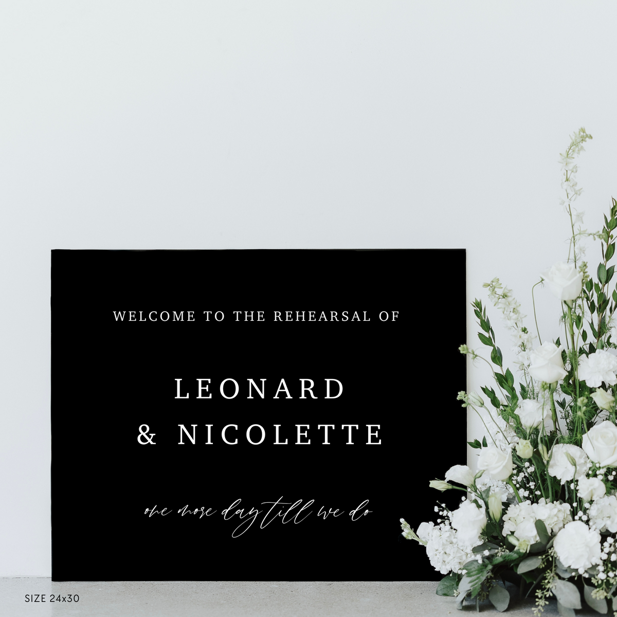 Claire | Rehearsal Dinner Sign II