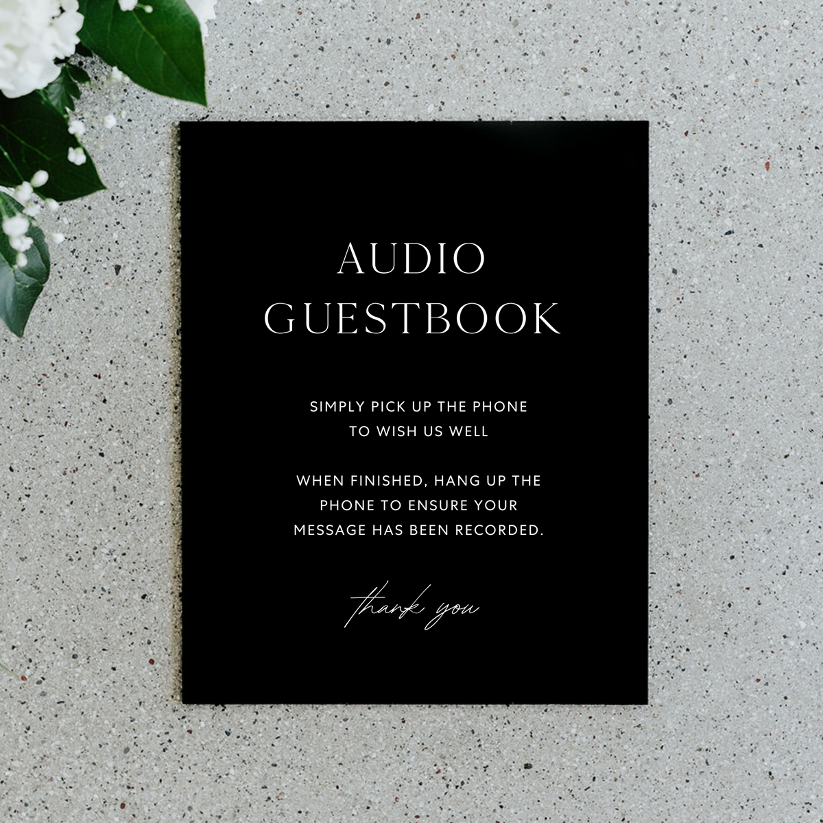 Audio Guestbook Sign