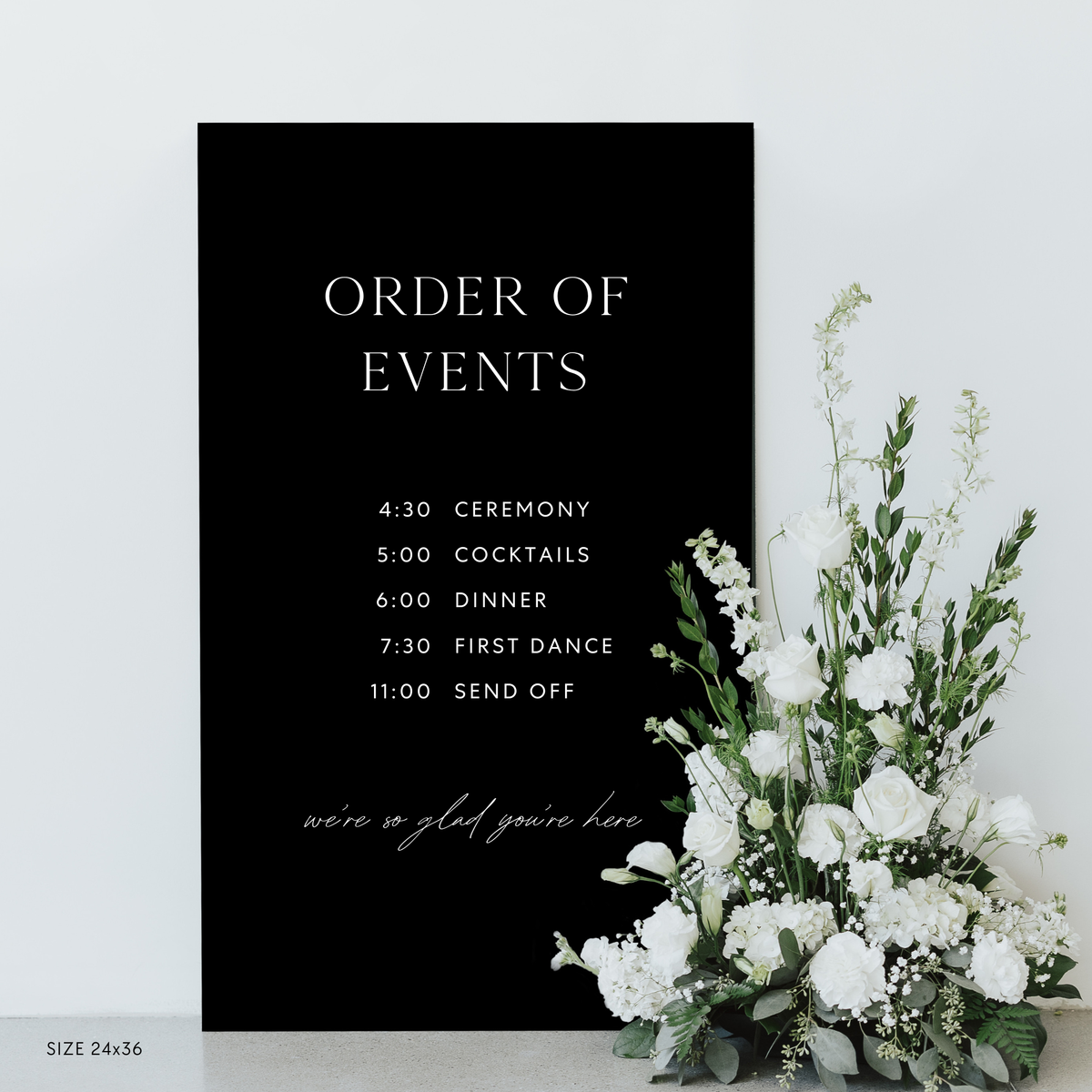 Timeline Wedding Sign