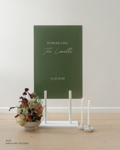 Acrylic Wedding Welcome Sign In Quinn
