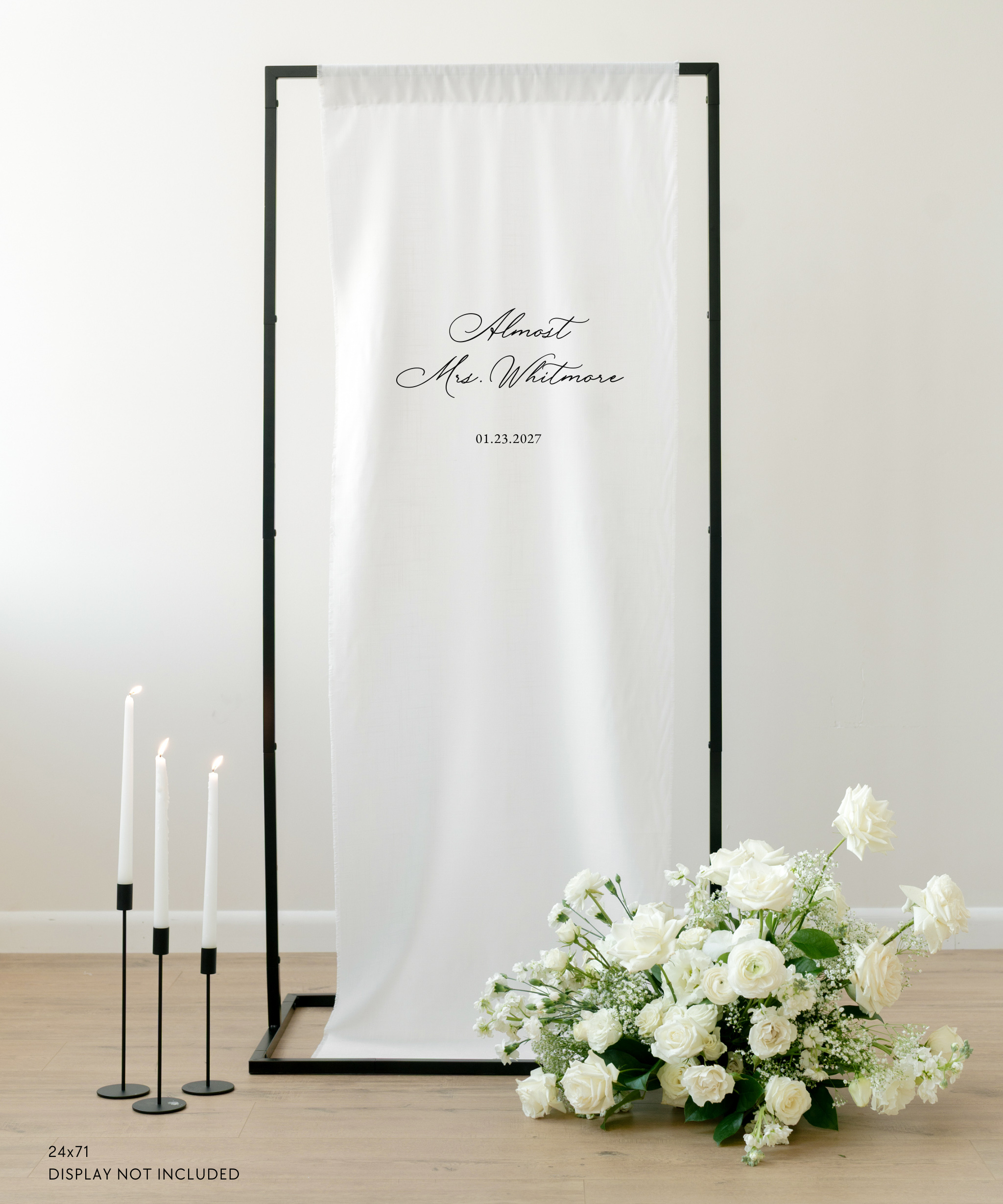 Linen Bridal Shower Sign In Claire