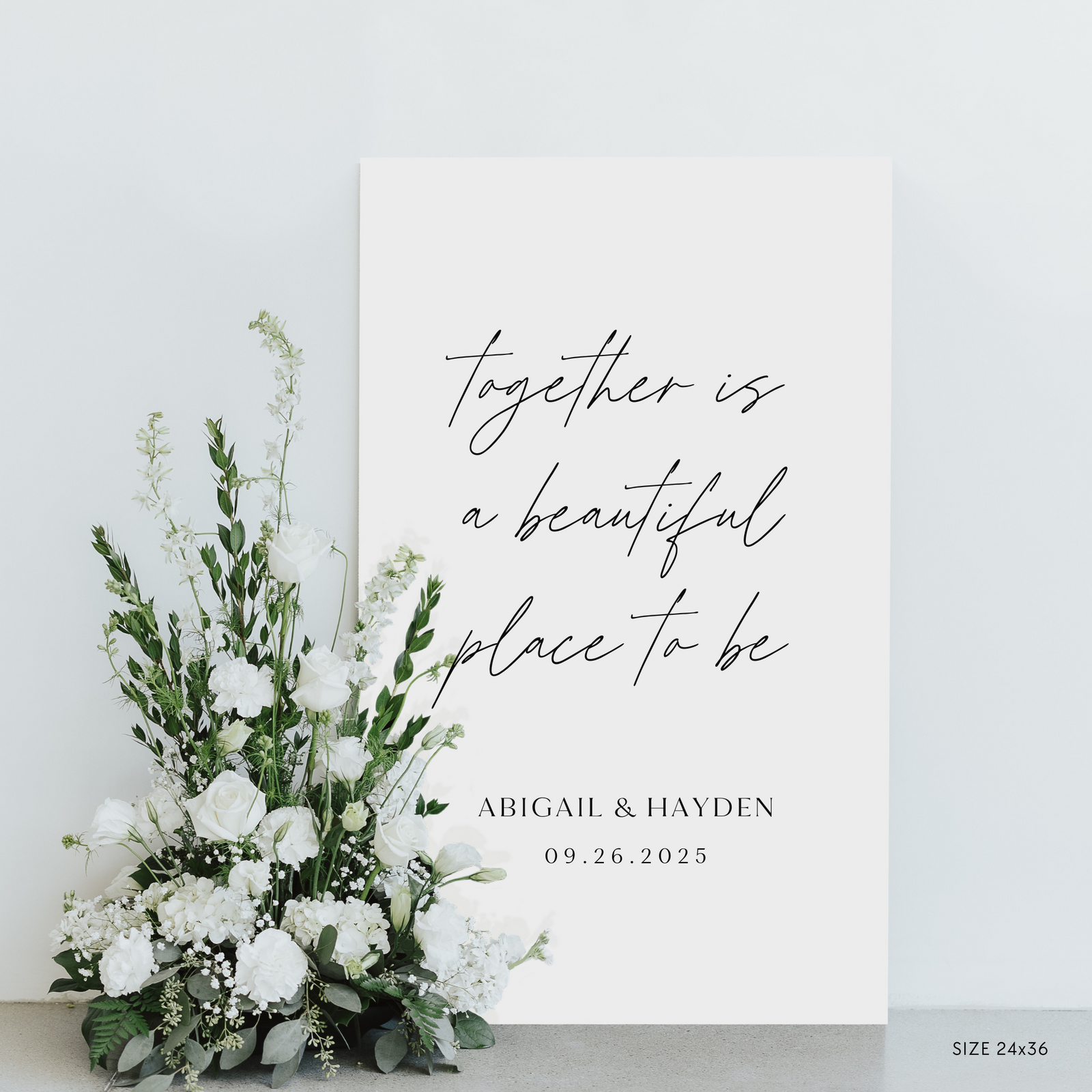 Add Your Quote Ceremony Sign