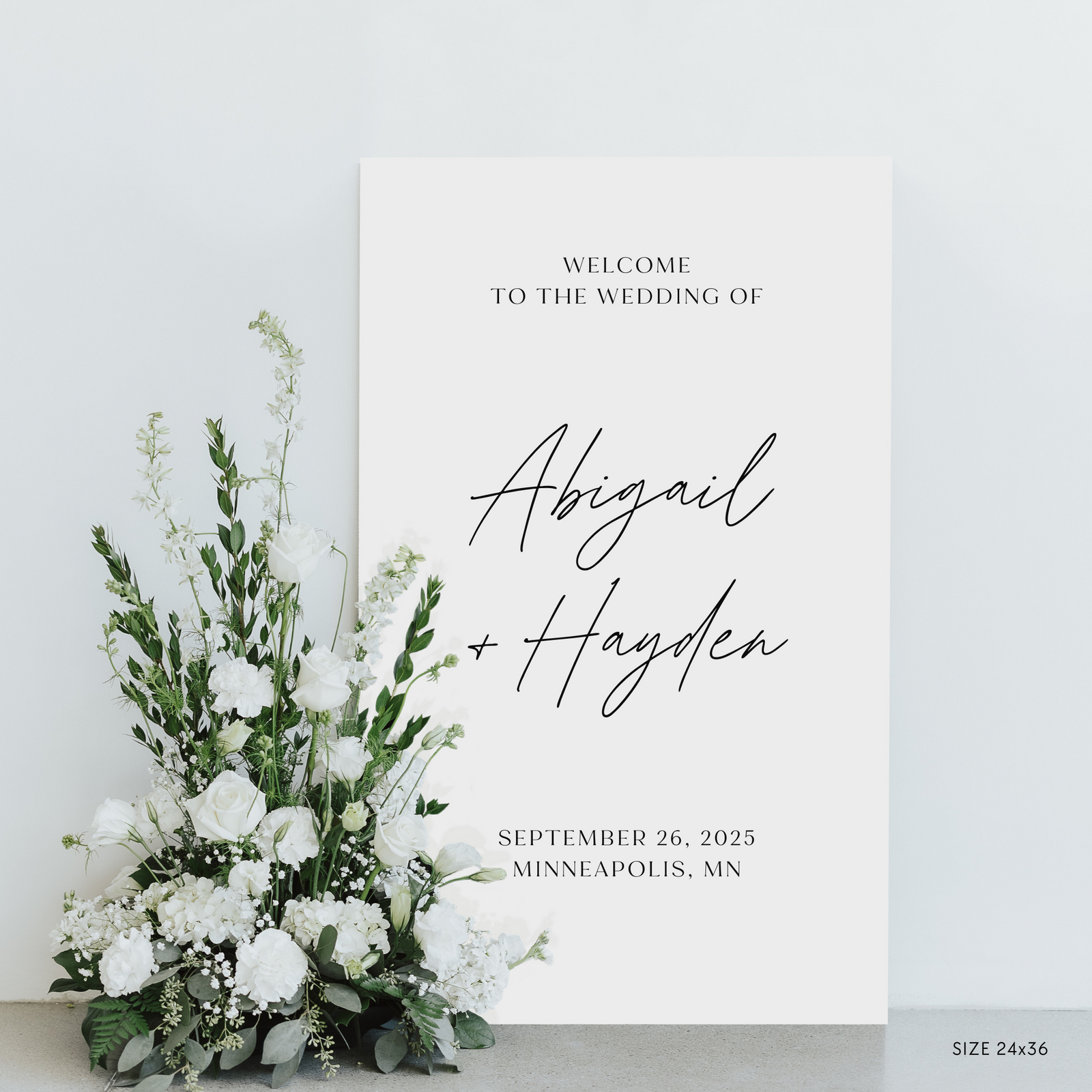 Wedding Welcome Sign