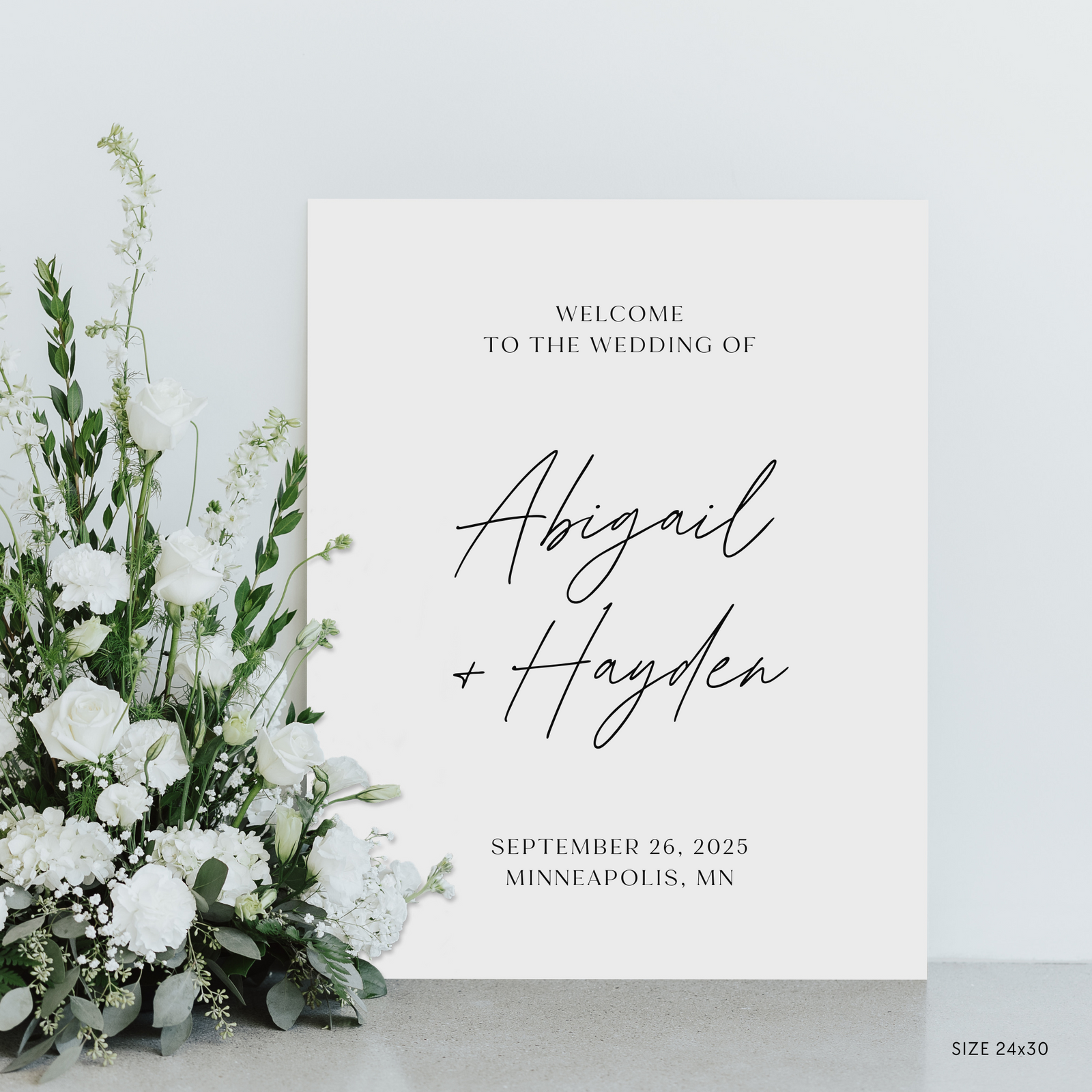 Wedding Welcome Sign