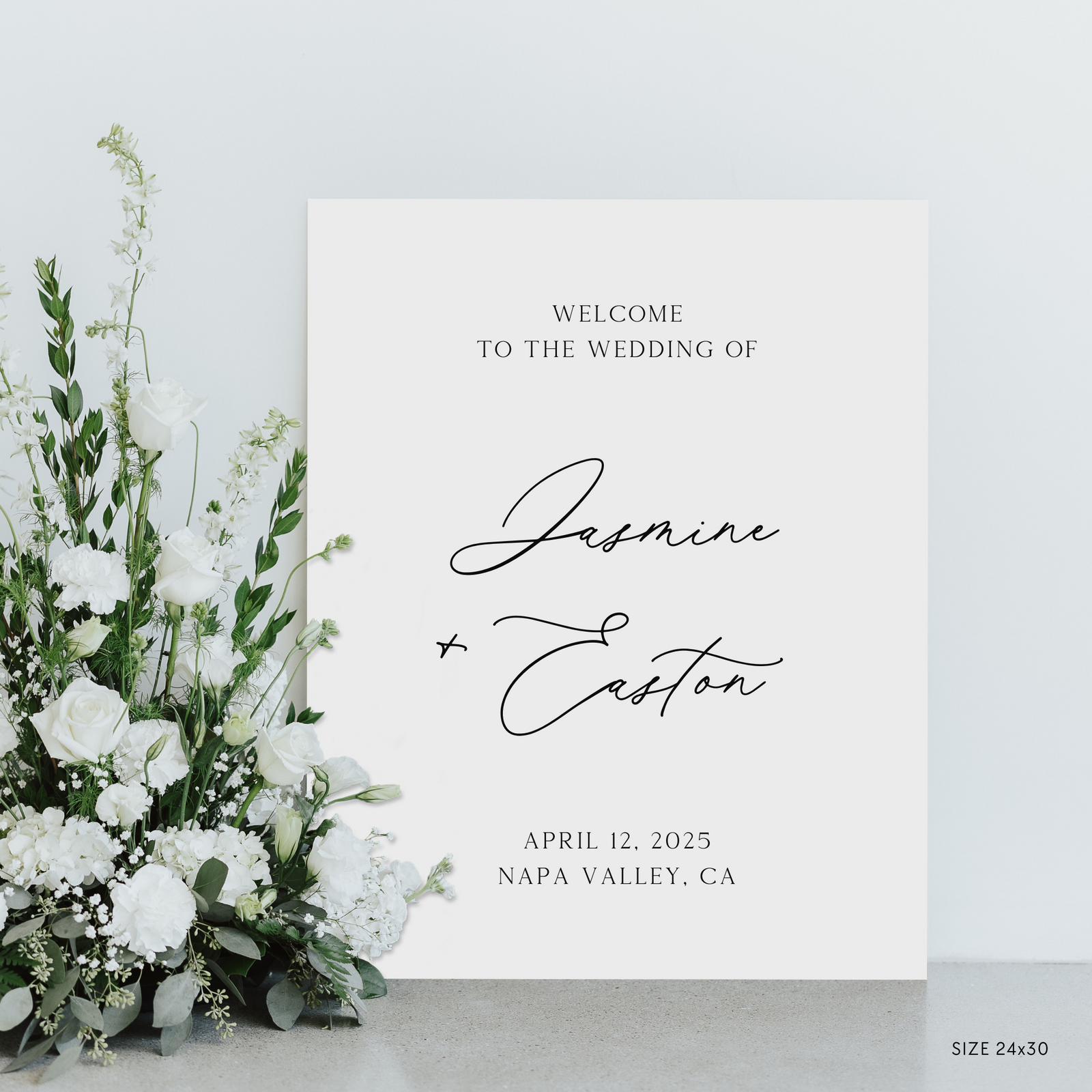 Wedding Welcome Sign