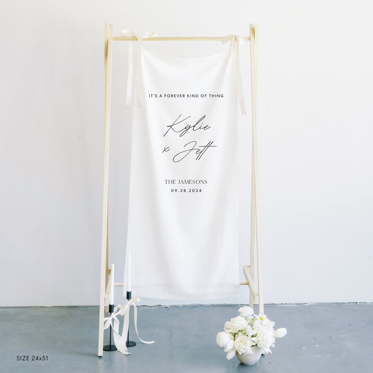 Multipurpose Wedding Welcome Linen Sign