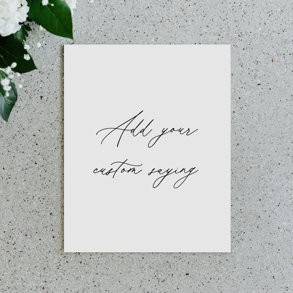 Add Your Quote Table Sign