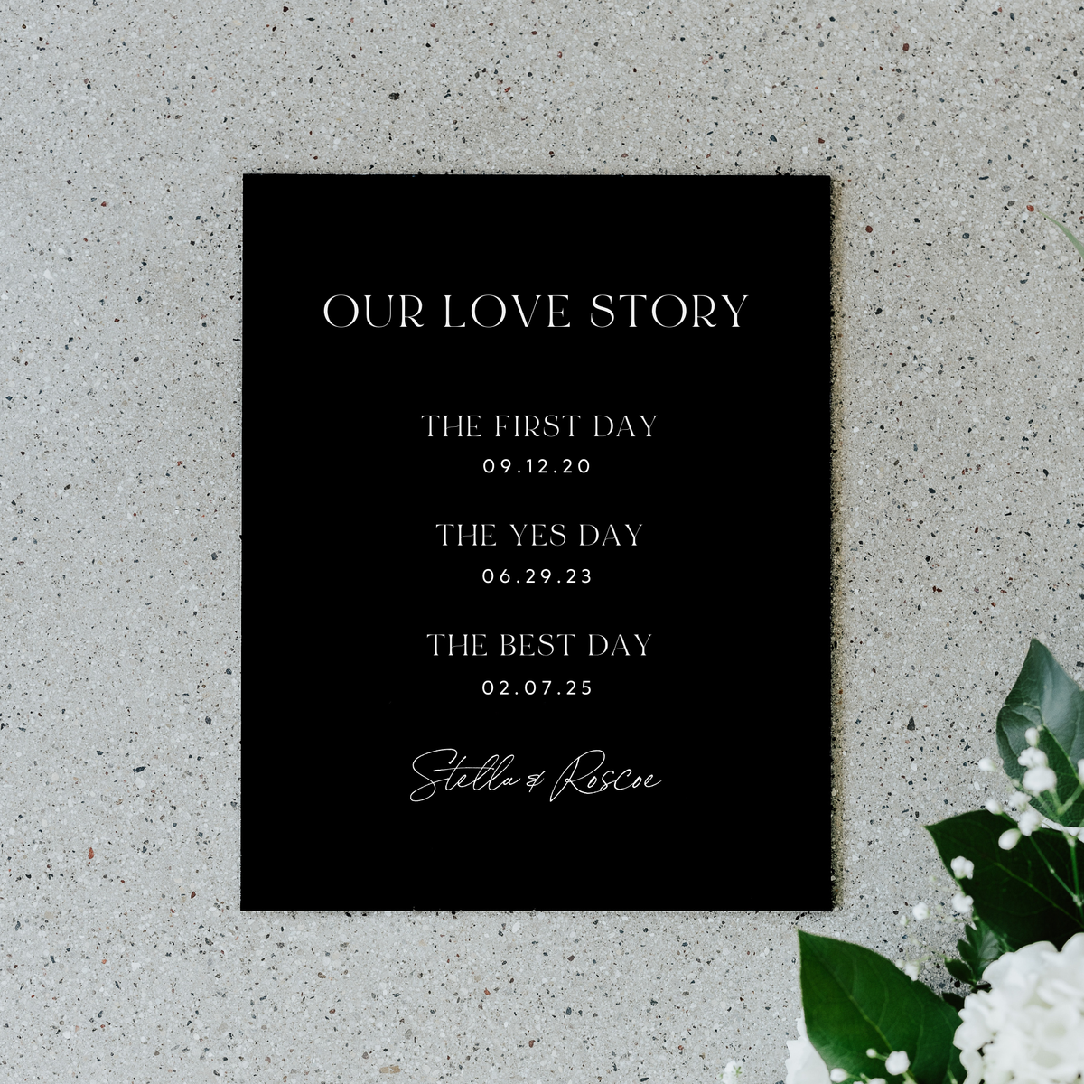 Love Story Sign