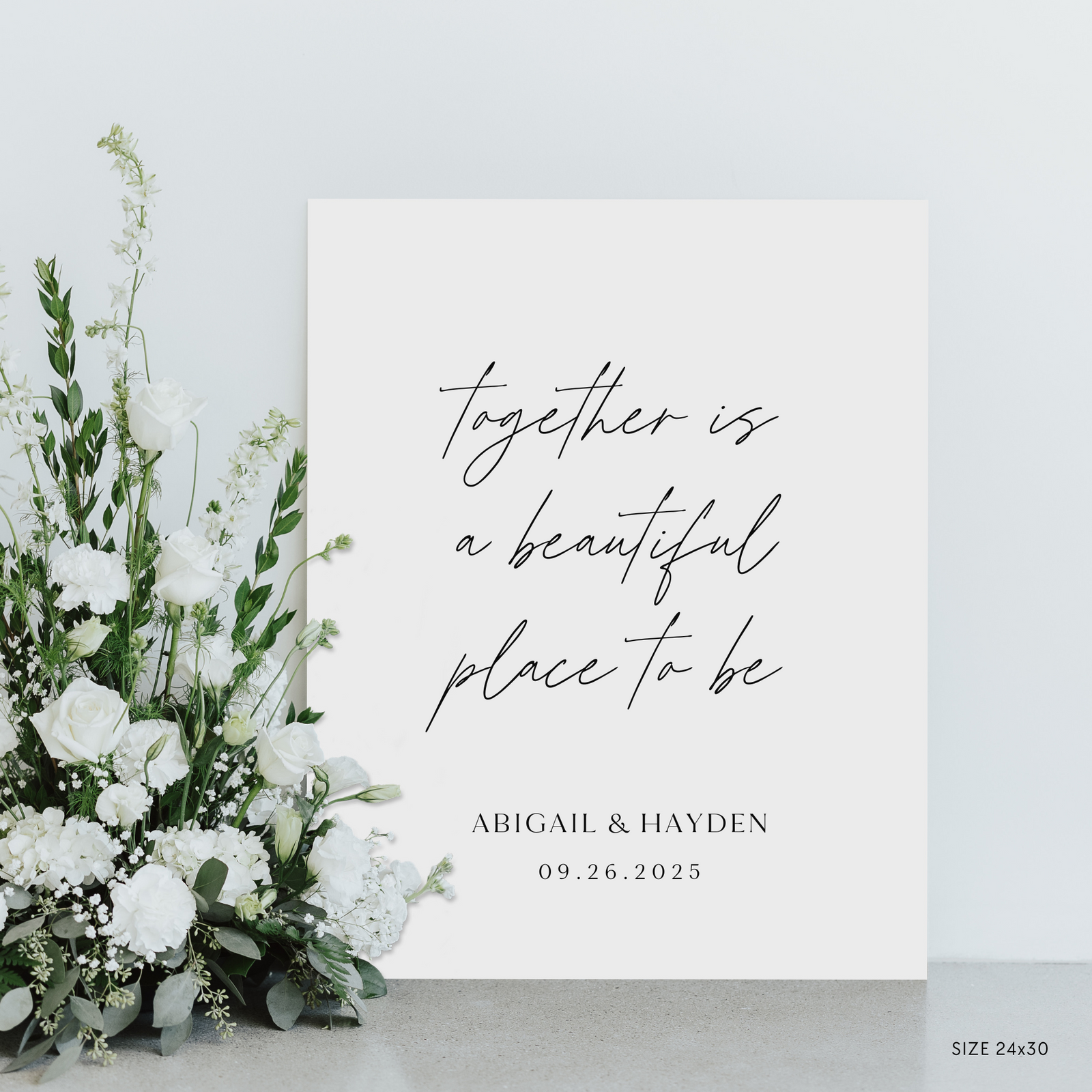 Add Your Quote Ceremony Sign